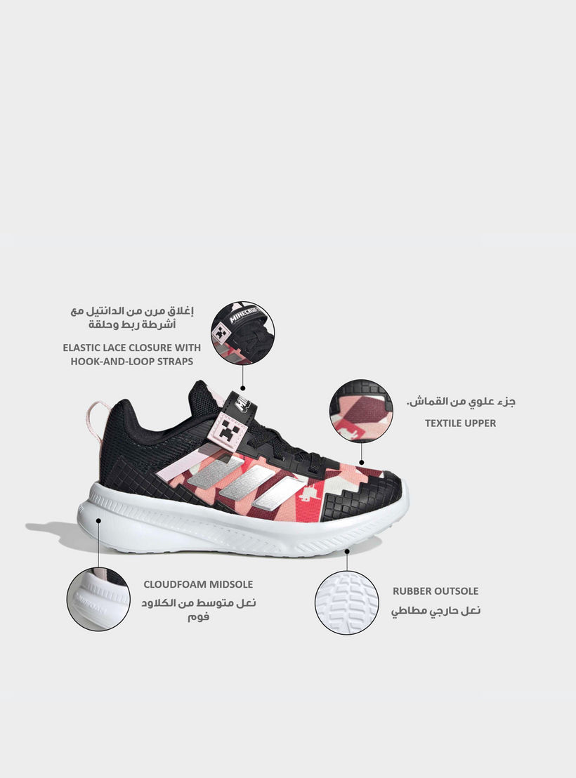 حذاء سنيكرز فورتارن ماين كرافت بتصميم قوالب ملونة للفتيات من أديداس-girls-shoes-sneakers-image-2