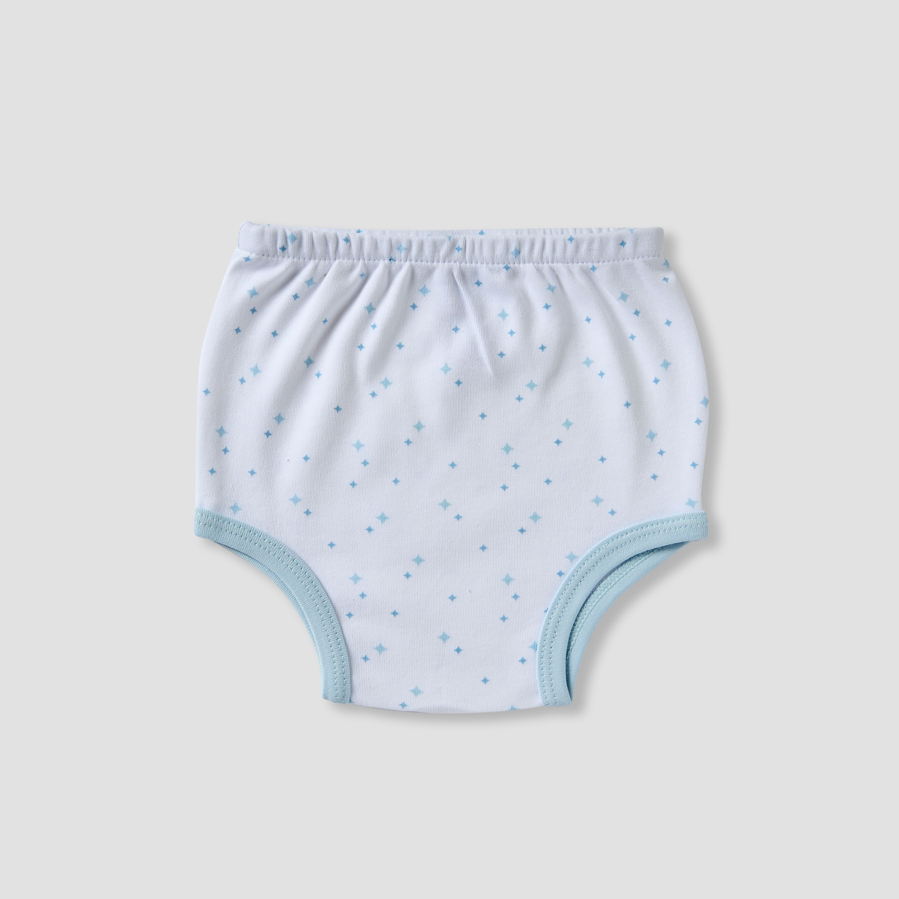 Juniors 6-Piece Boys Gift Set - Cotton - Bodysuit, Booties, Bib, Wash Cloth, Briefs - Star Print-baby-boys-clothing-setsandcoords-image-9