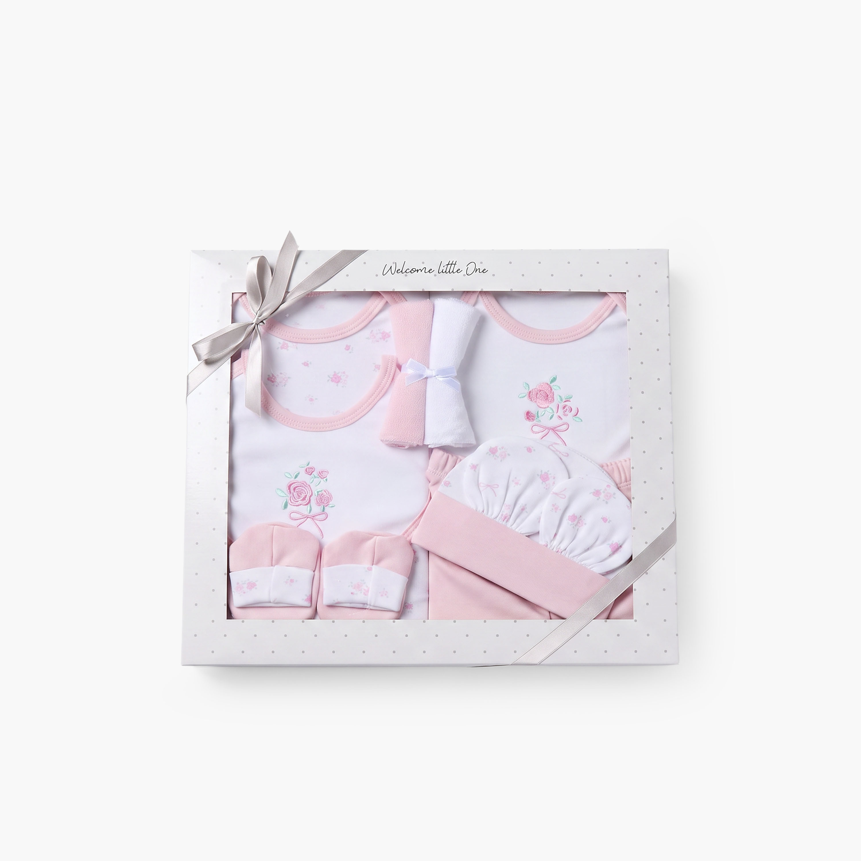 Set of 9 Juniors Clothing Gift Set with Floral Print-baby-girls-clothing-setsandcoords-image-1