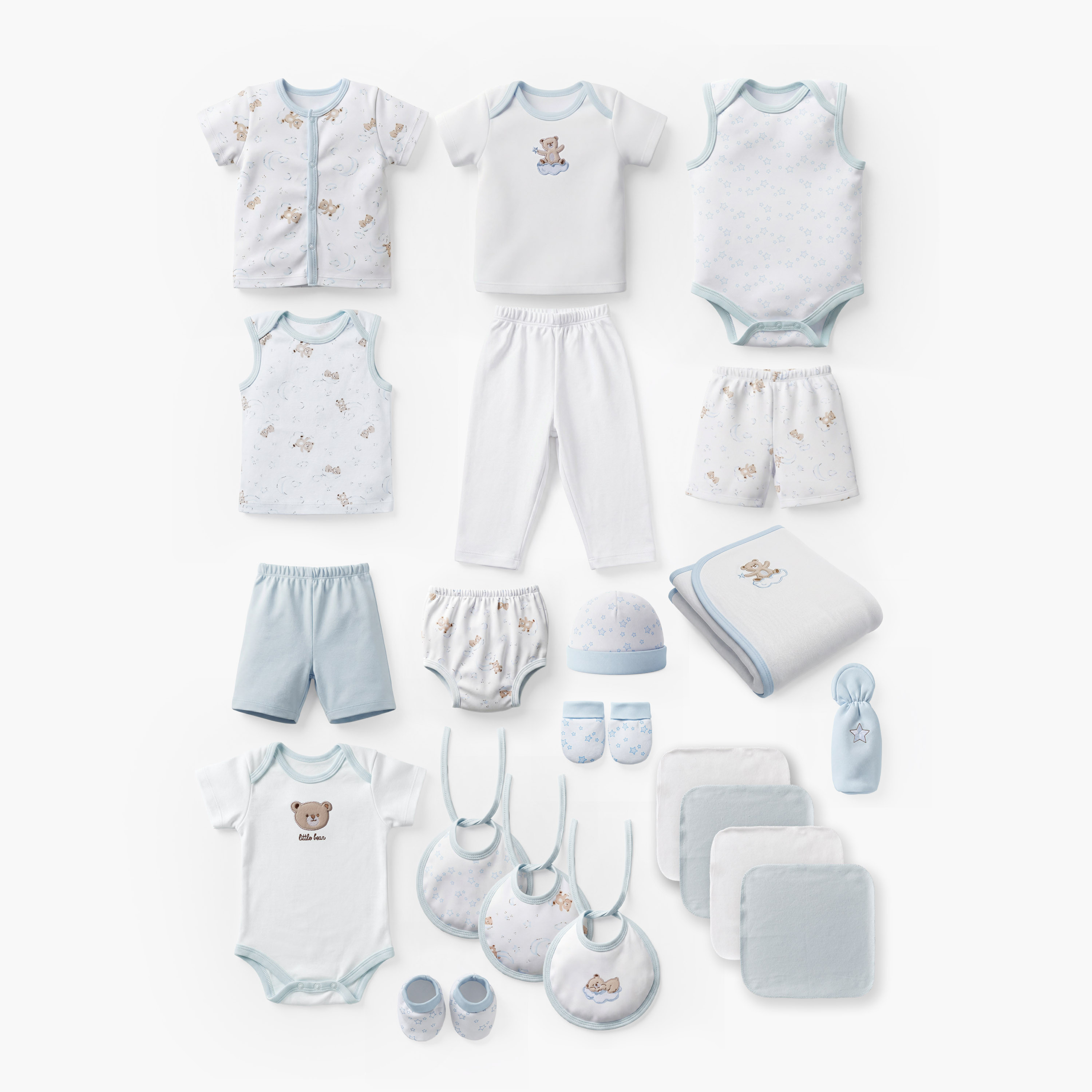 Set of 21 Juniors Clothing Gift Set with Bear Print-baby-boys-clothing-setsandcoords-image-2