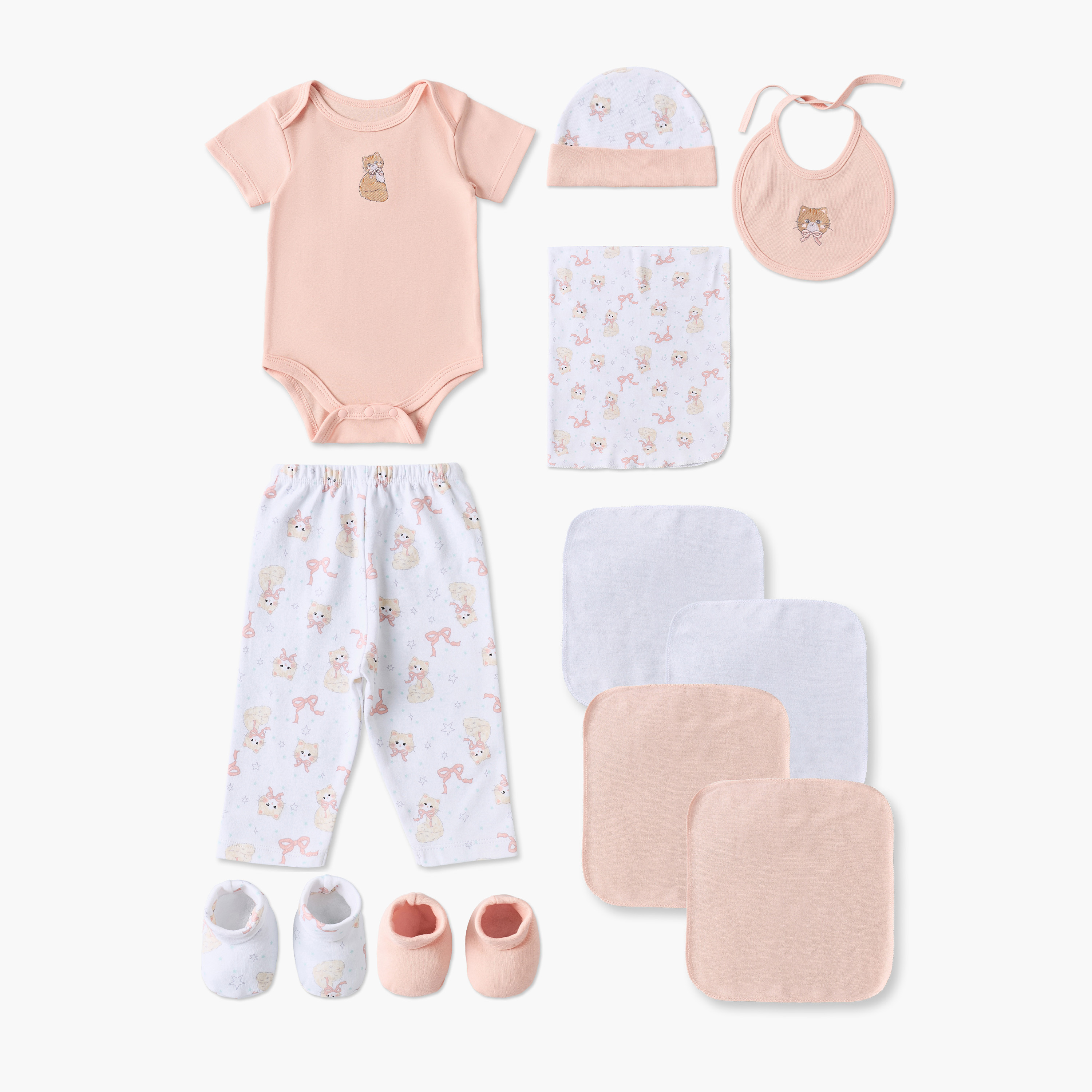 Pack of 12 Juniors Clothing Gift Set with Snap Button Closure-baby-girls-clothing-setsandcoords-image-1