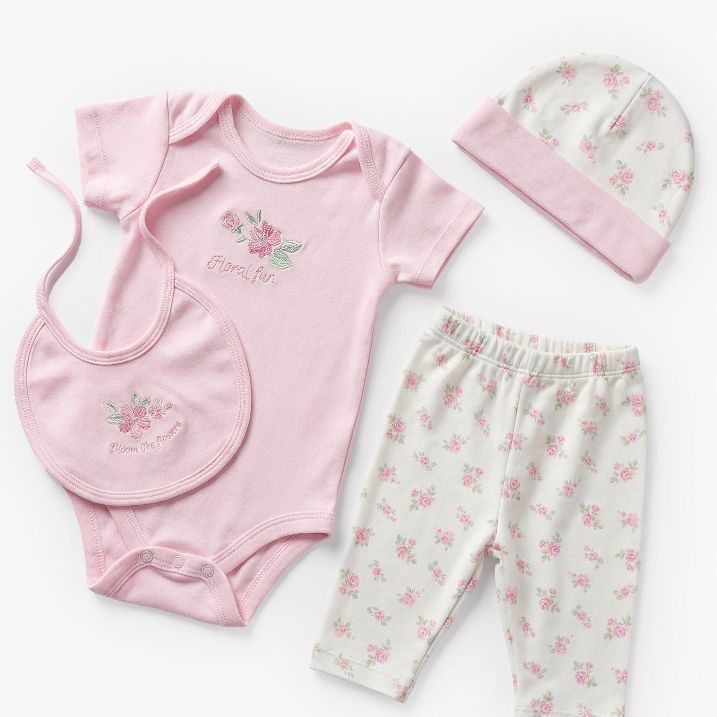 Set of 11 Juniors Clothing Gift Set with Floral Print-baby-girls-clothing-setsandcoords-image-12