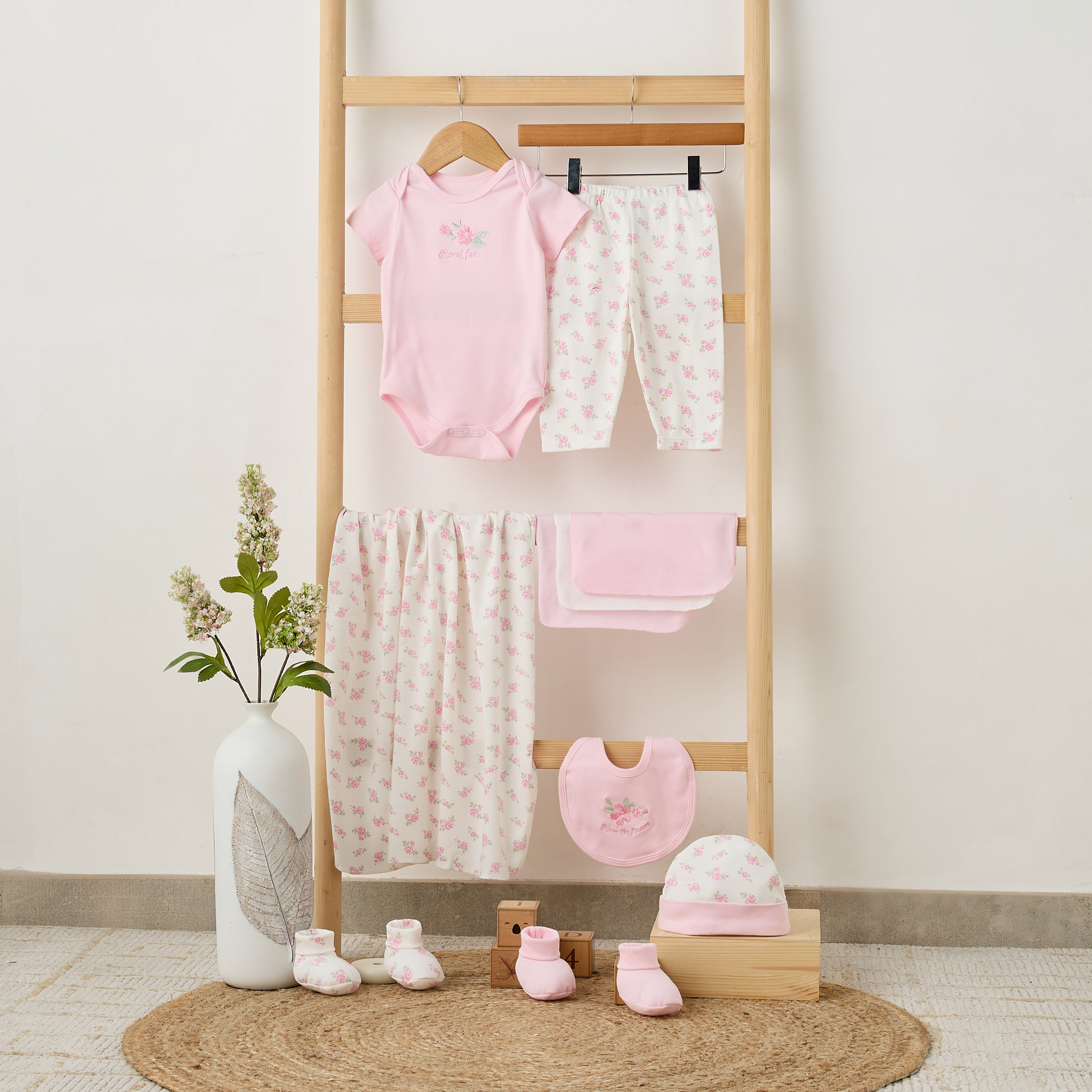 Set of 11 Juniors Clothing Gift Set with Floral Print-baby-girls-clothing-setsandcoords-image-15