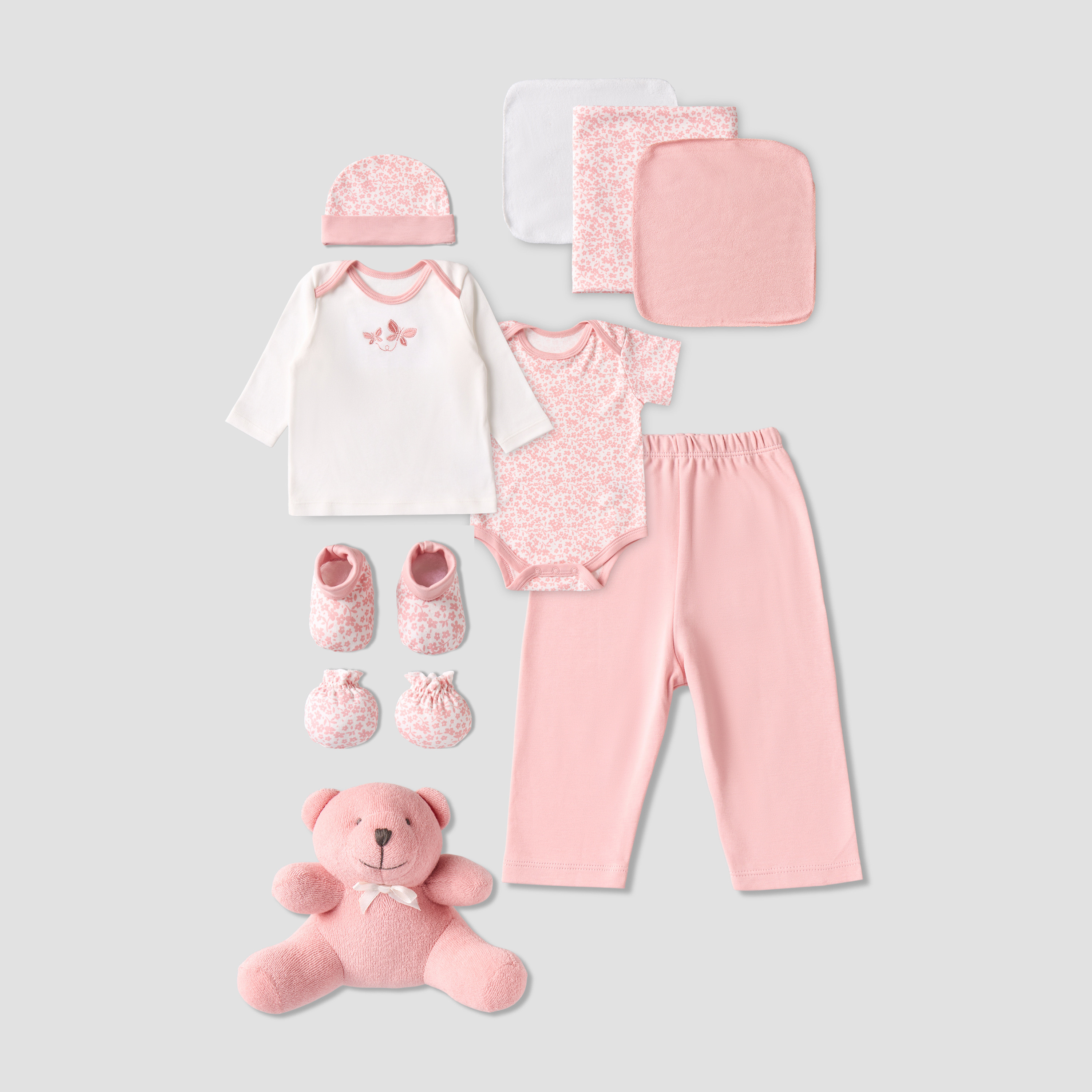 Set of 10 Juniors Clothing Gift Set with Snap Button Closure-baby-girls-clothing-setsandcoords-image-2