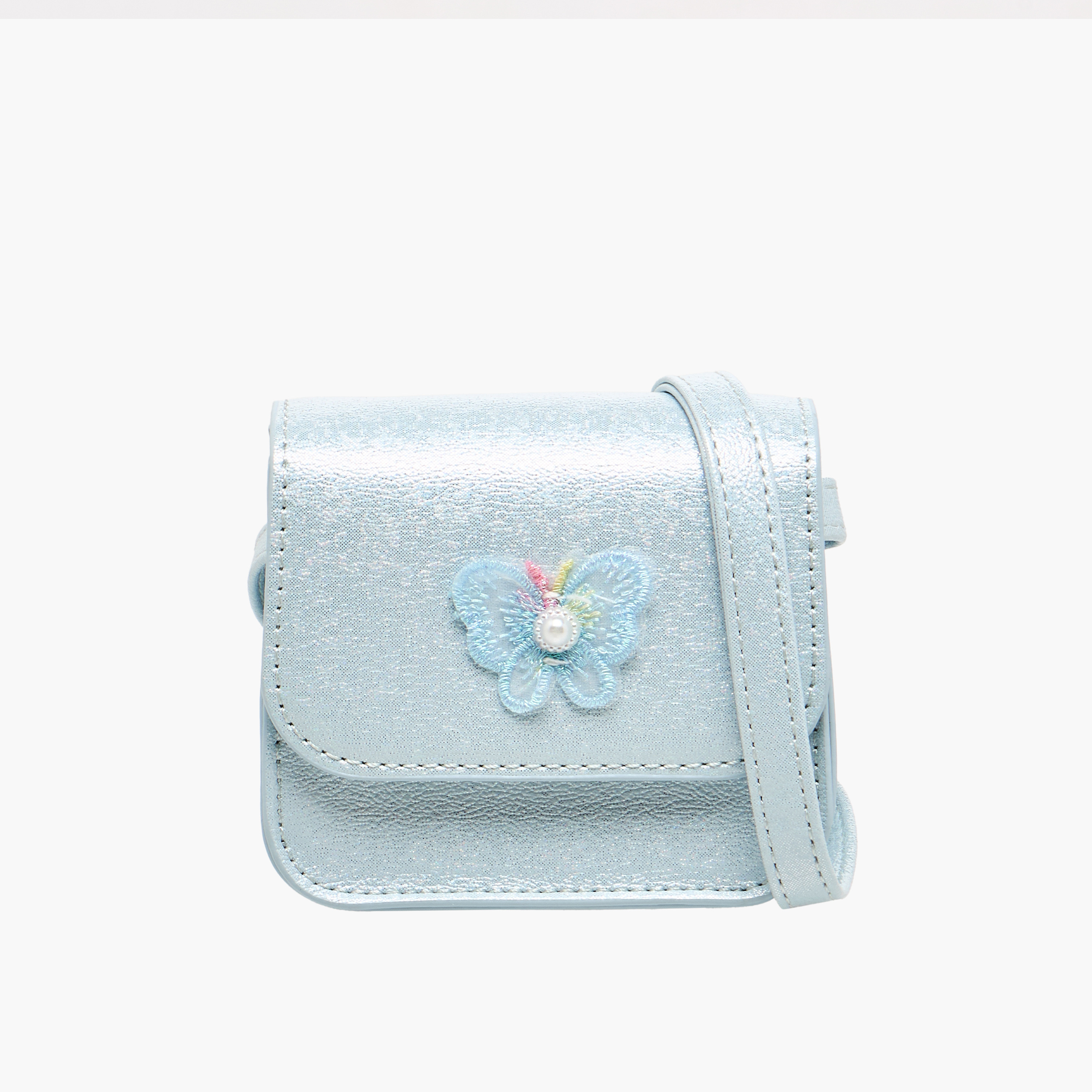 Flora Bella Butterfly Applique Crossbody Bag with Chain Strap-girls-accessories-bags-image-1