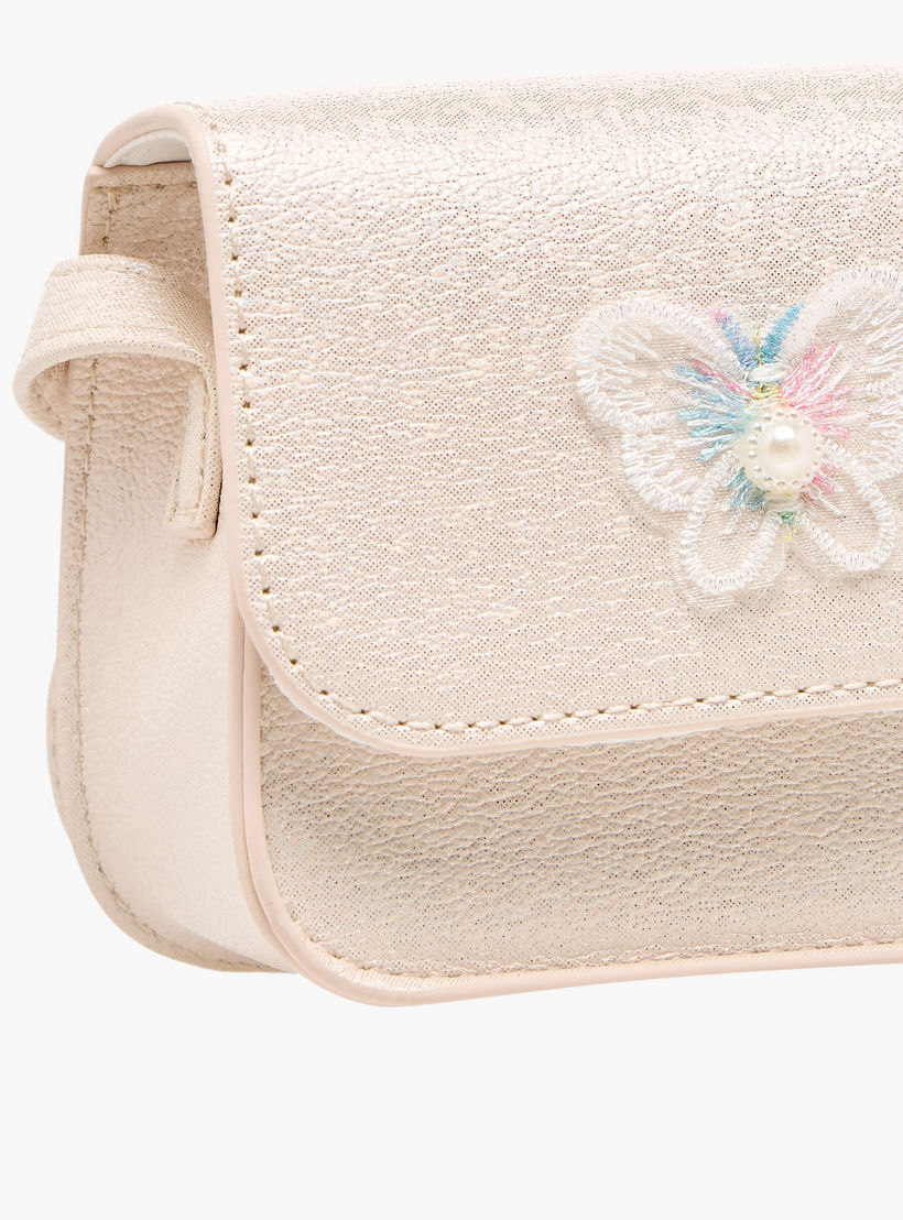 شنطة كروس بودي بحزام وزينة فراشة من فلورا بيلا-girls-accessories-bags-image-5