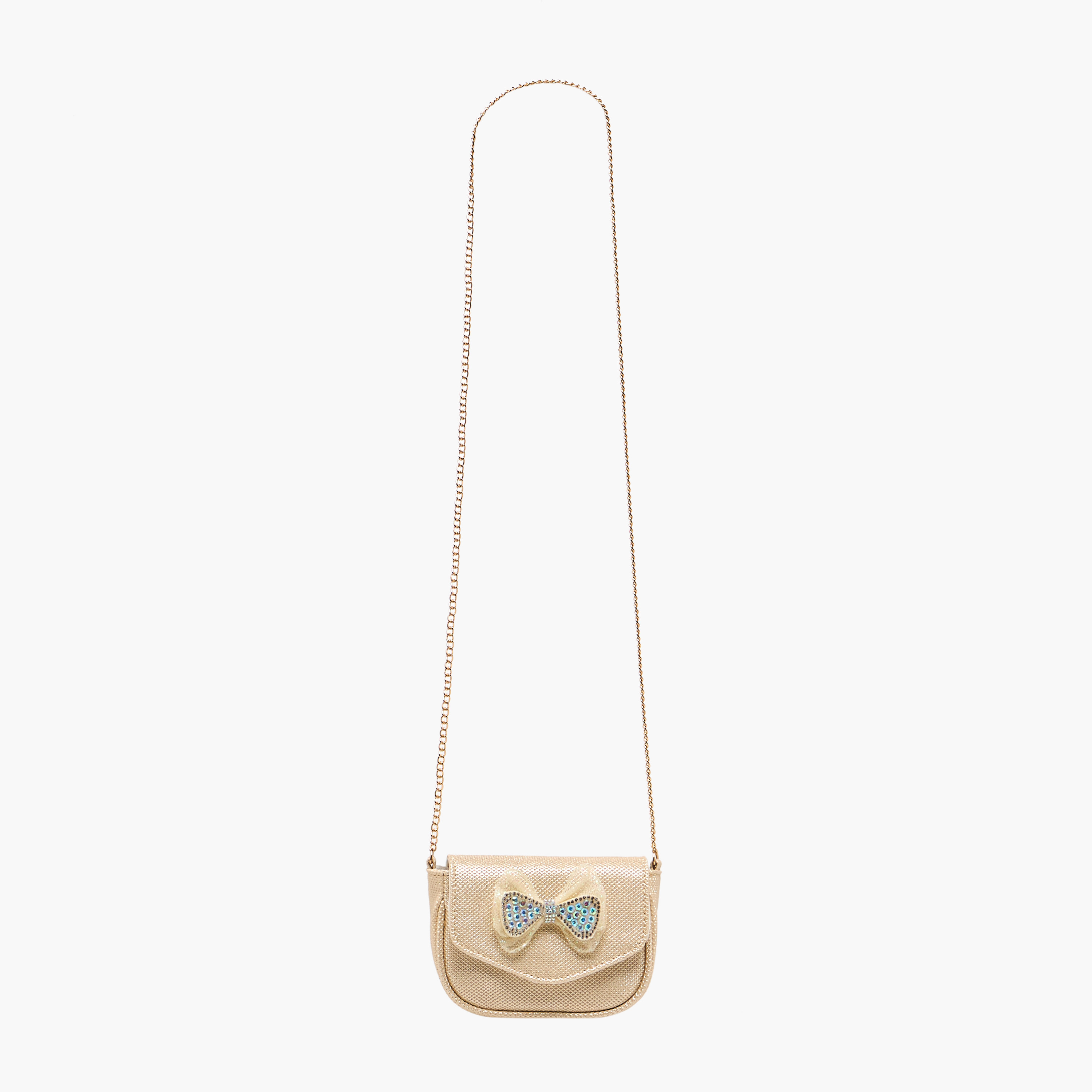 Flora Bella Embellished Bow Crossbody Bag with Chain Strap-girls-accessories-bags-image-3