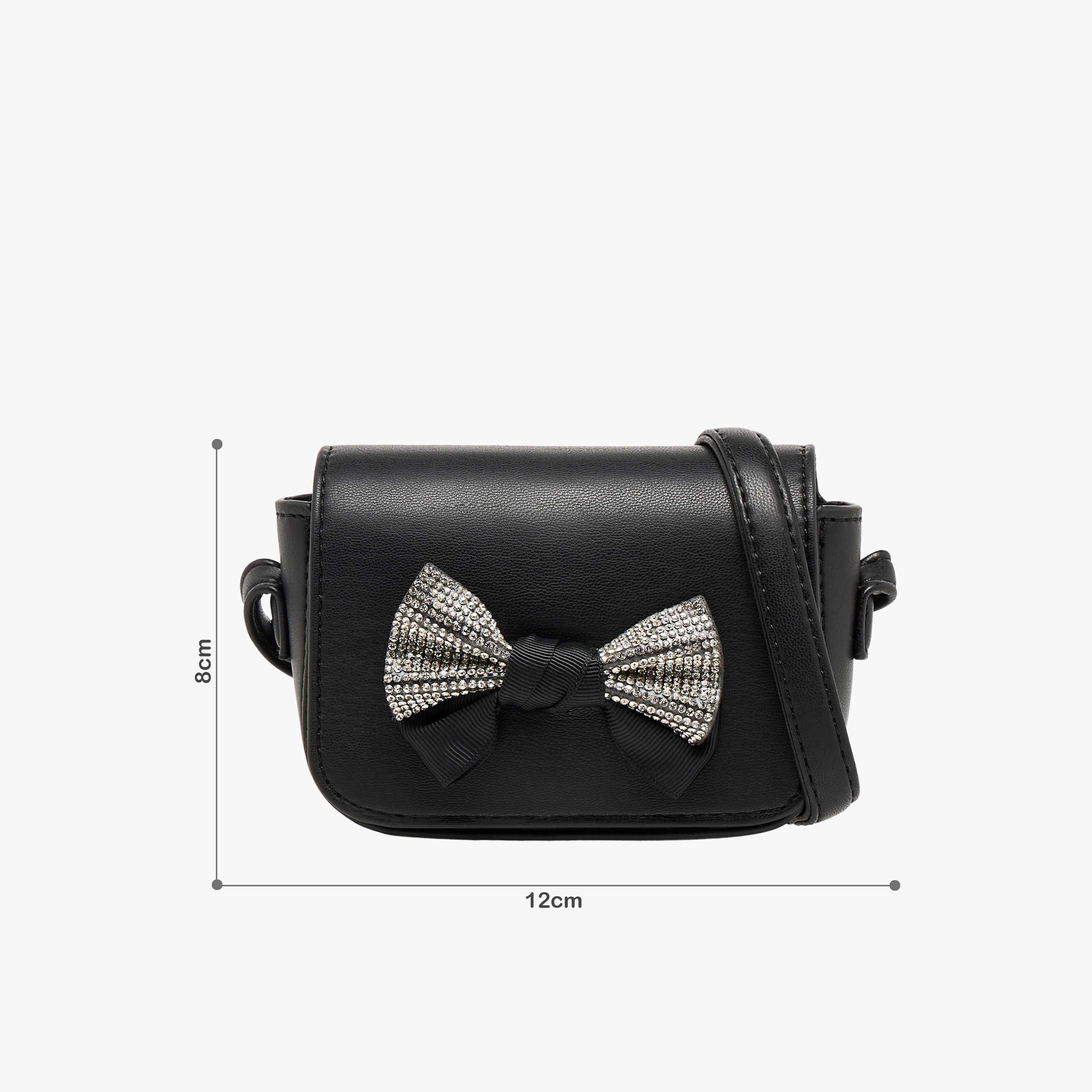 Flora Bella Embellished Bow Crossbody Bag with Chain Strap-girls-accessories-bags-image-2