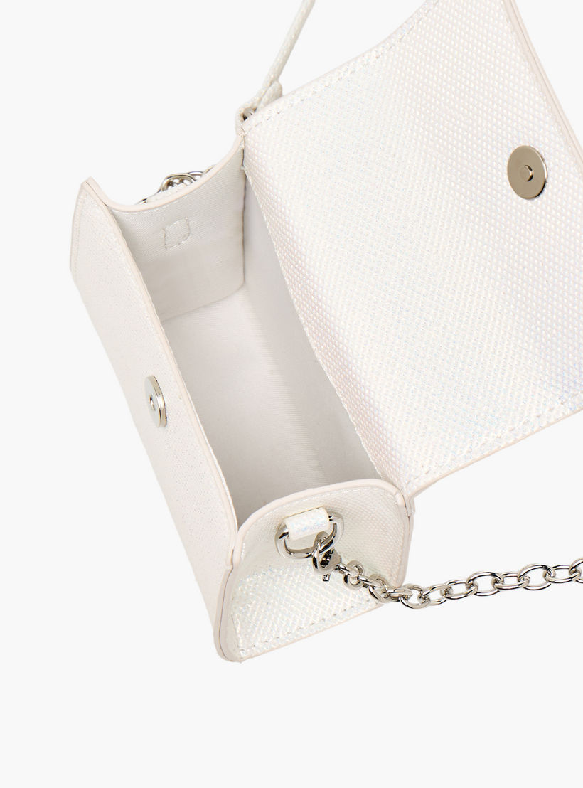 شنطة كروس بودي مزينة بفيونكة مع حزام سلسلة من فلورا بيلا-girls-accessories-bags-image-8