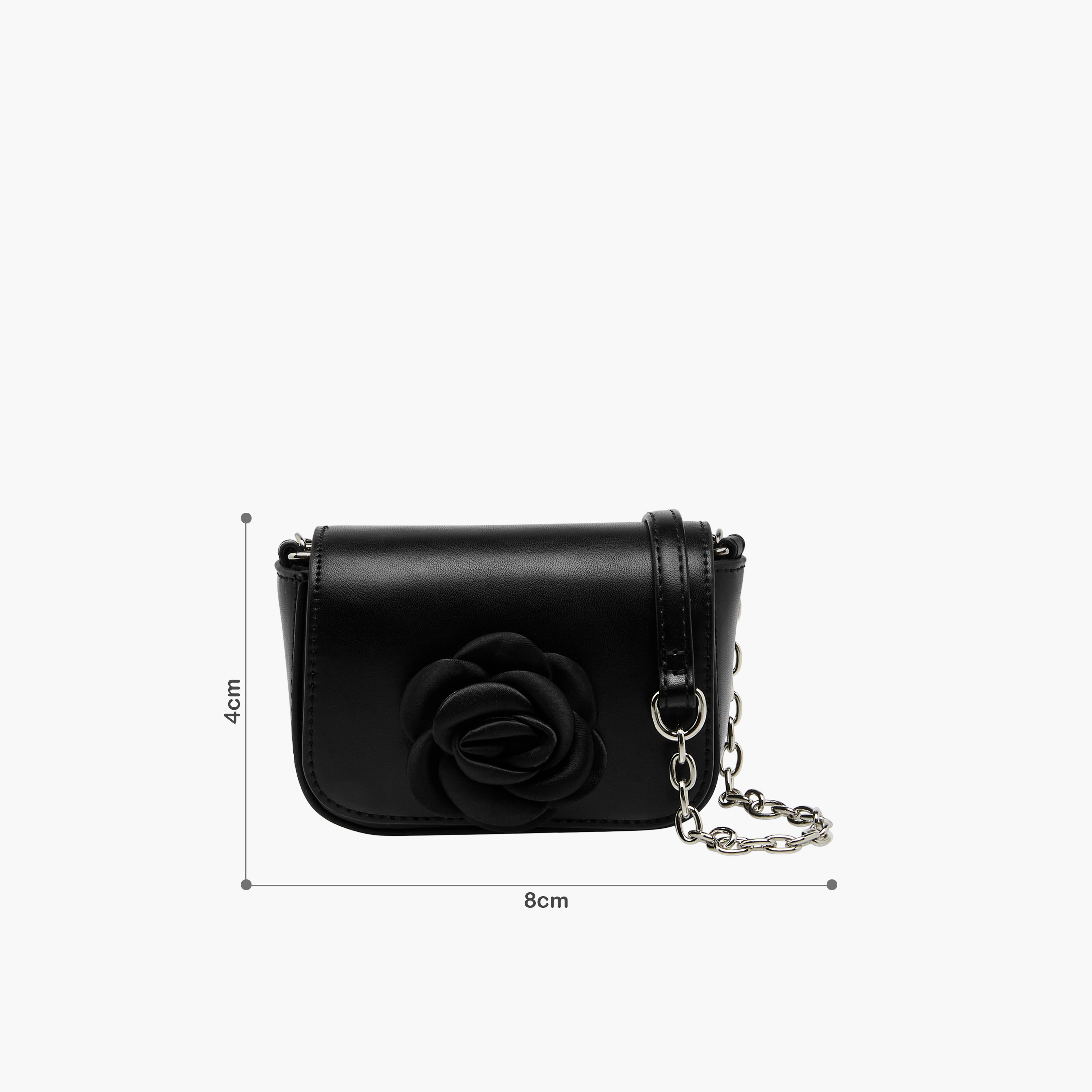 شنطة كروس بودي بتفاصيل زهور مع حزام سلسلة من فلورا بيلا-girls-accessories-bags-image-7