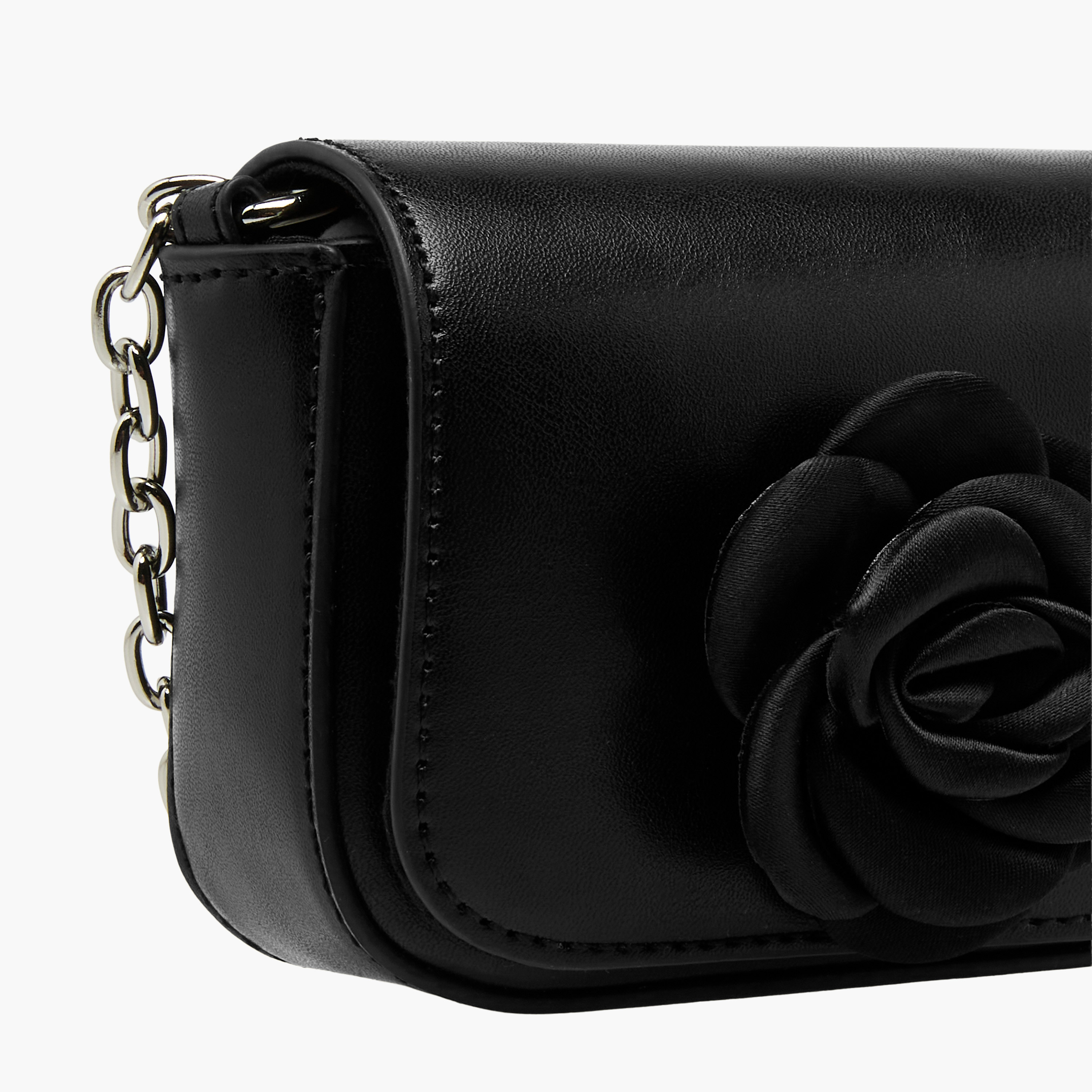 شنطة كروس بودي بتفاصيل زهور مع حزام سلسلة من فلورا بيلا-girls-accessories-bags-image-4
