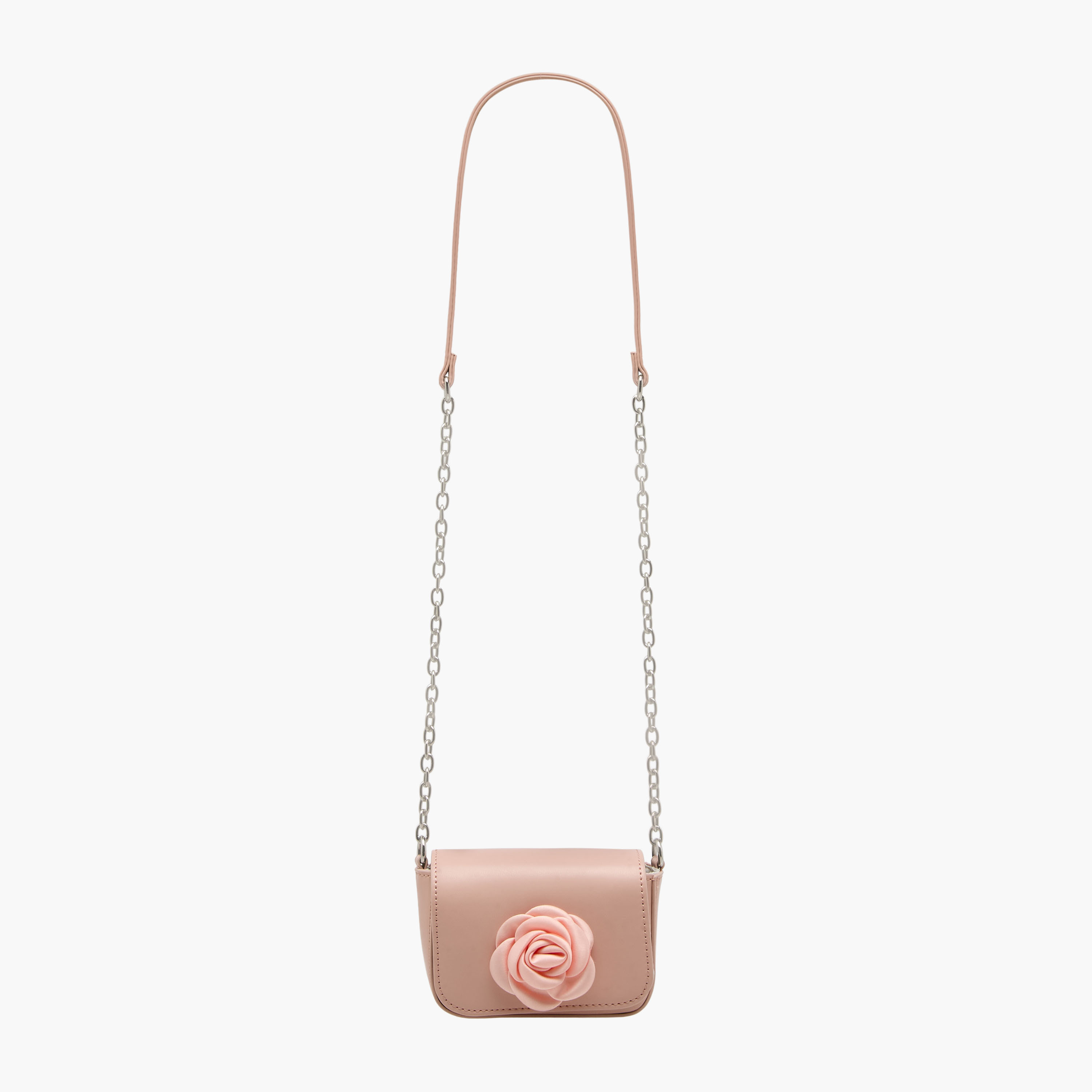 Flora Bella Floral Accent Crossbody Bag with Chain Strap-girls-accessories-bags-image-3