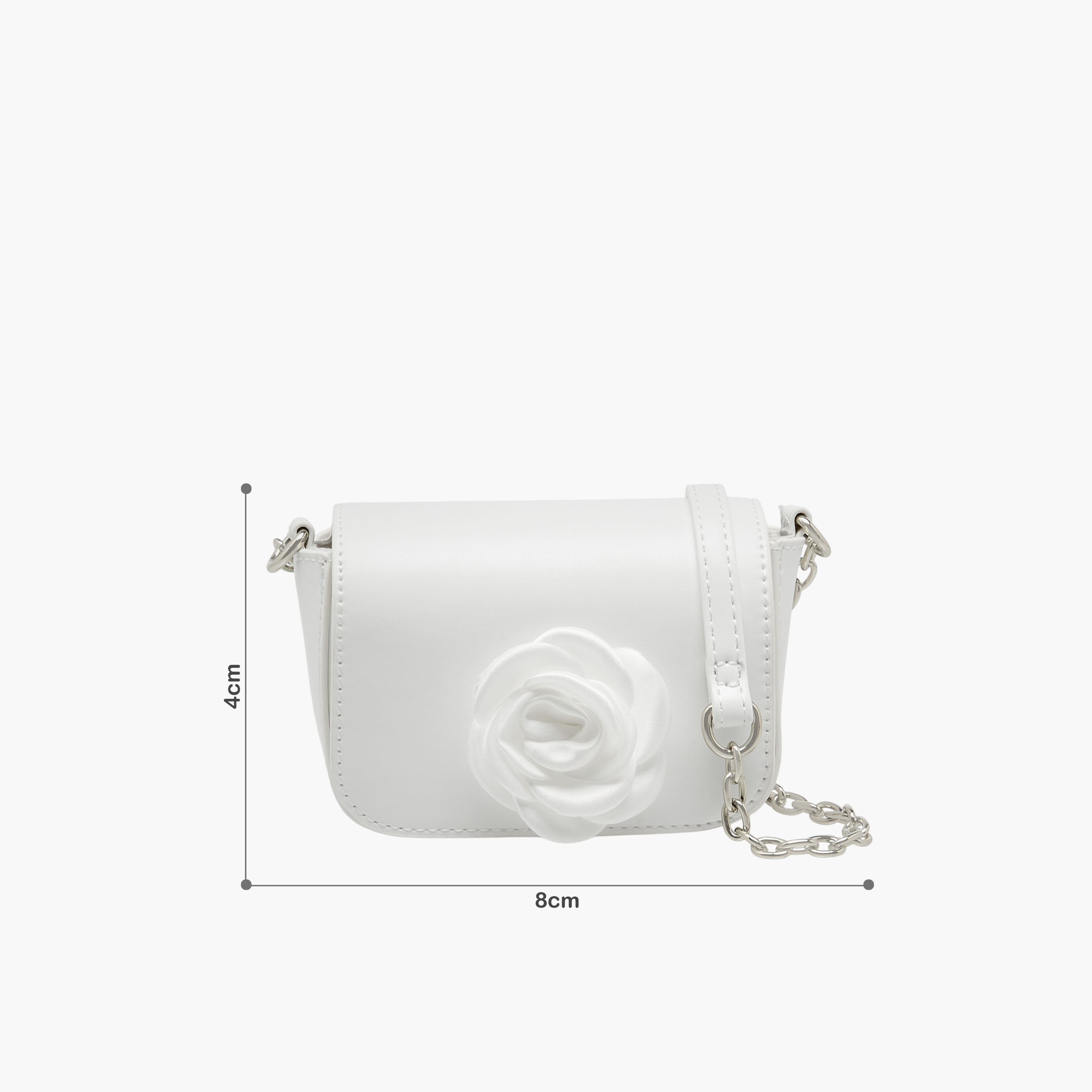 Flora Bella Floral Accent Crossbody Bag with Chain Strap-girls-accessories-bags-image-2