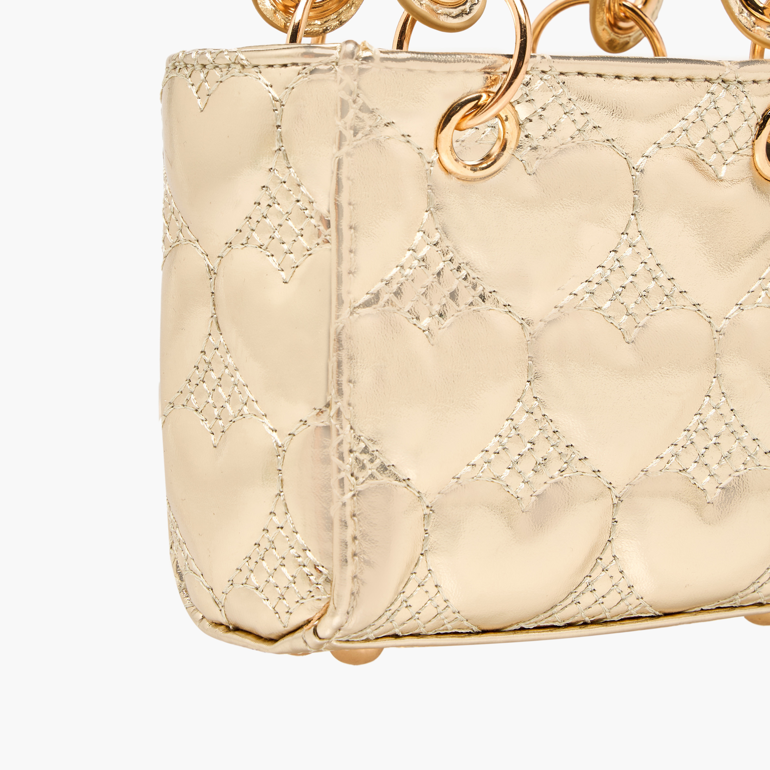 Flora Bella Heart Quilted Crossbody Bag with Chain Strap-girls-accessories-bags-image-6