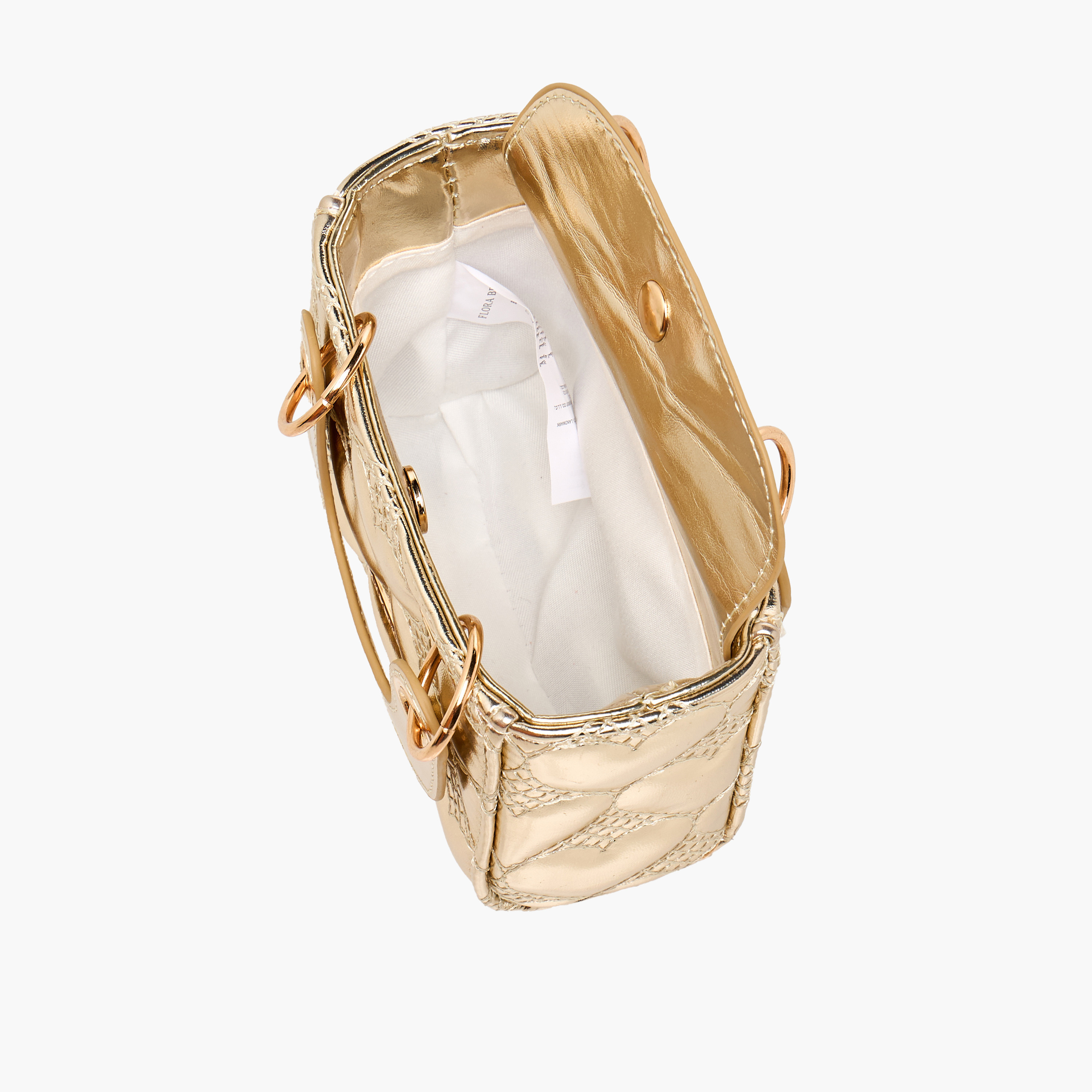 Flora Bella Heart Quilted Crossbody Bag with Chain Strap-girls-accessories-bags-image-8
