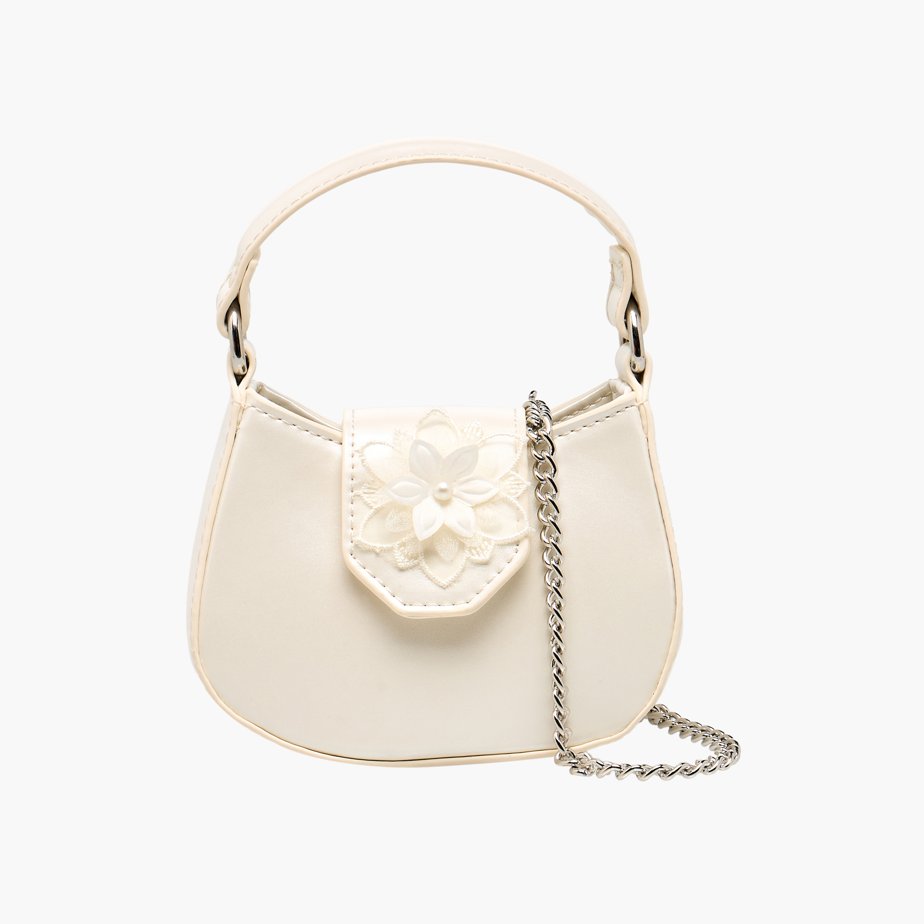 Flora Bella Floral Applique Crossbody Bag with Chain Strap-girls-accessories-bags-image-1