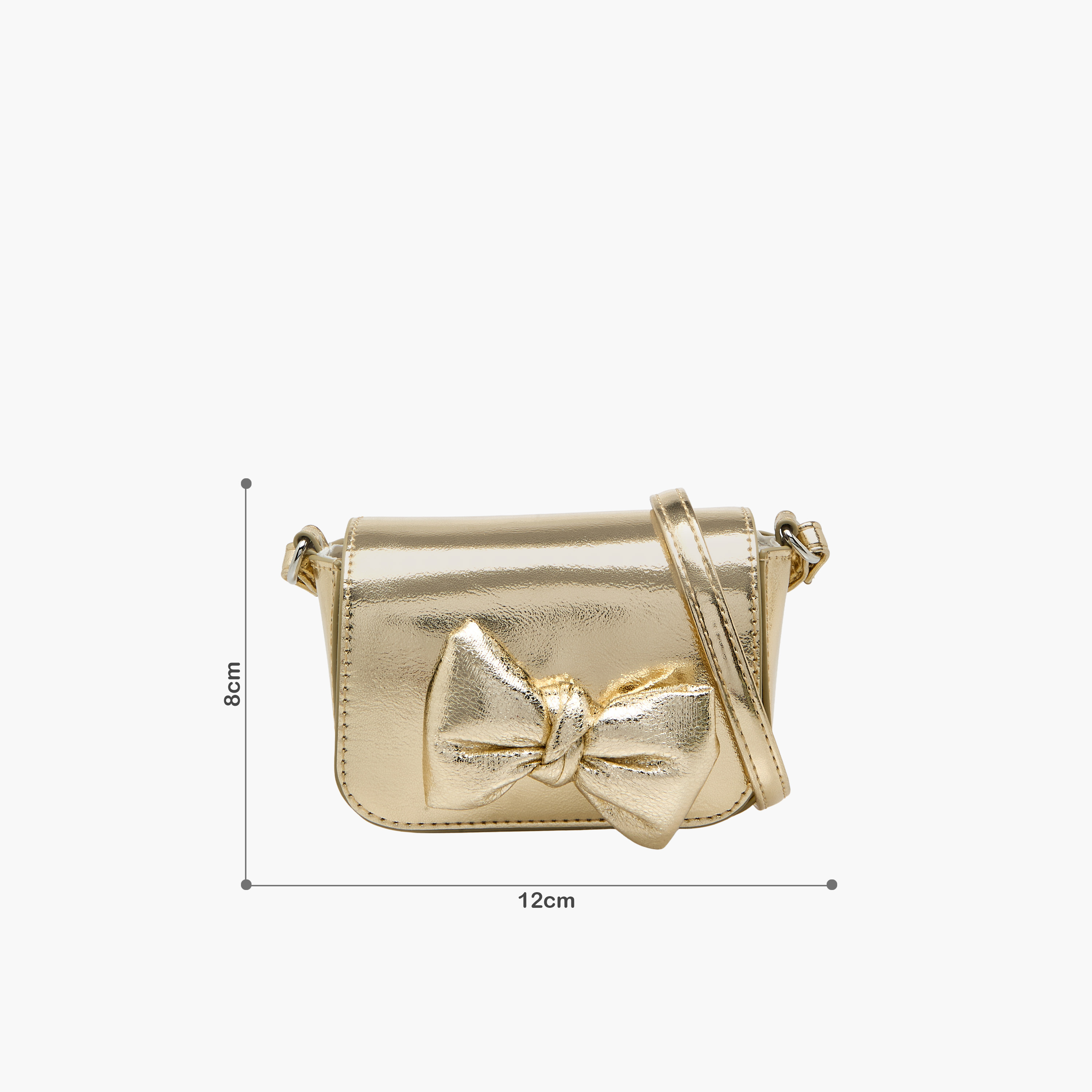 شنطة كروس بودي بزينة فيونكة وطية إغلاق من فلورا بيلا-girls-accessories-bags-image-2