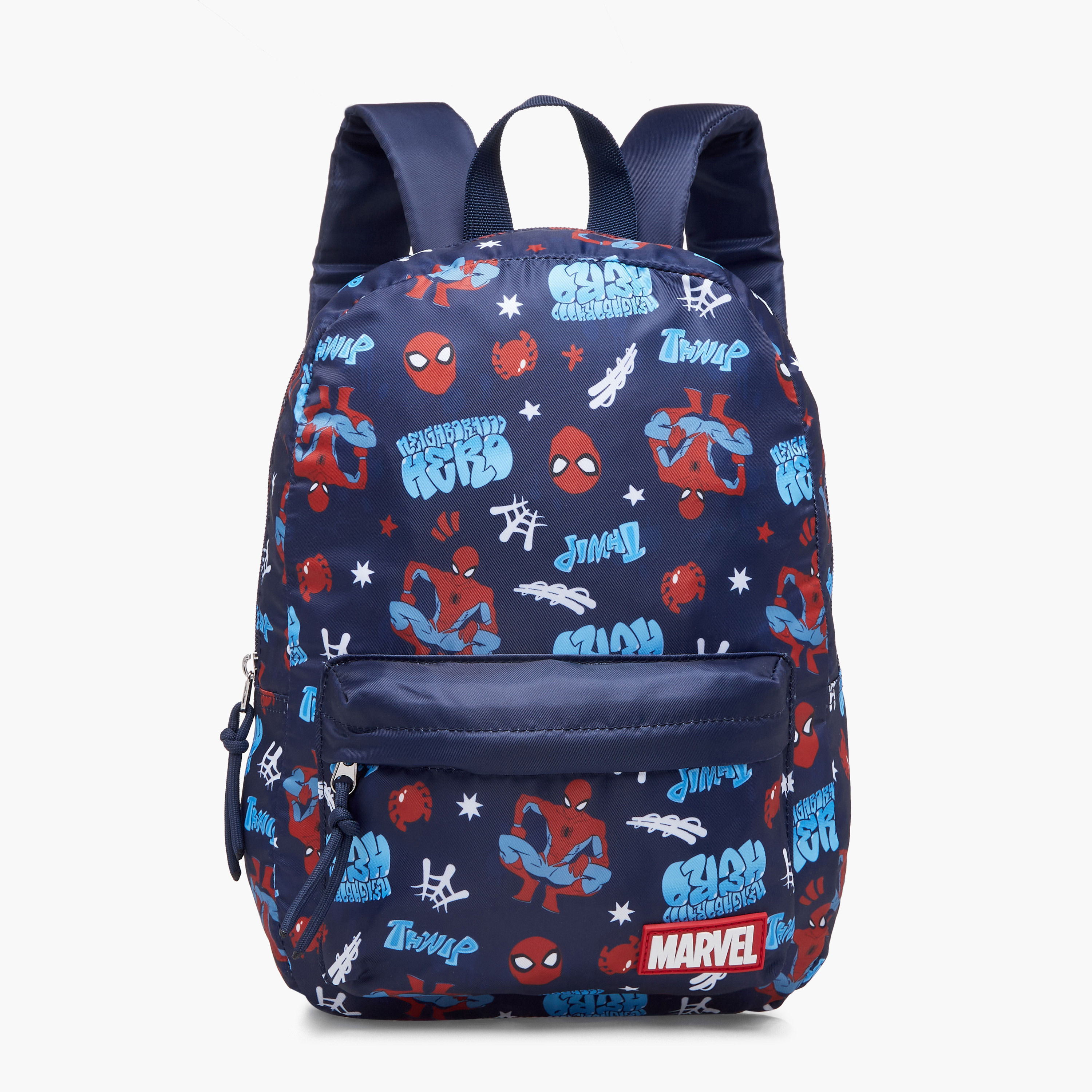Spider Man Print School Backpack with Adjustable Shoulder Straps and Zip Closure - 33x25x10 cm-school-bagsandbackpacks-backpacks-image-1