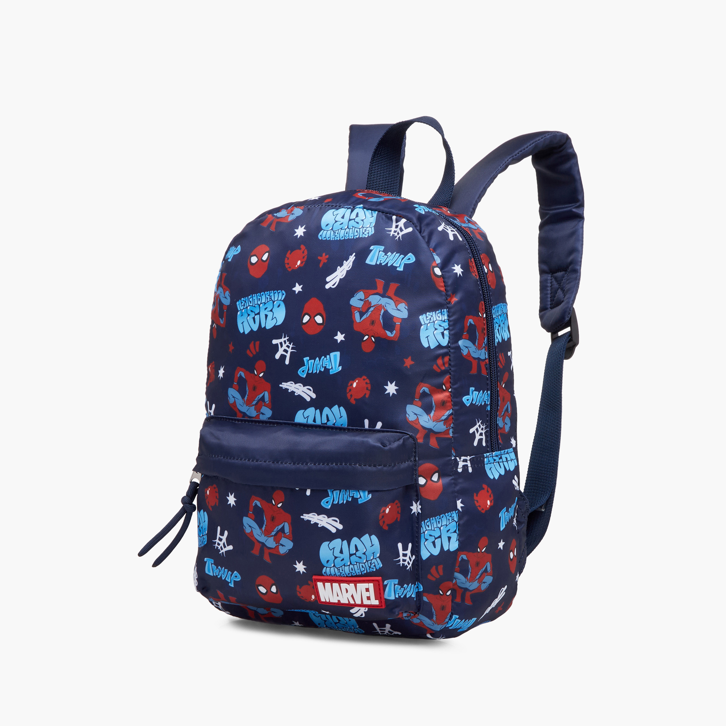 Spider Man Print School Backpack with Adjustable Shoulder Straps and Zip Closure - 33x25x10 cm-school-bagsandbackpacks-backpacks-image-2