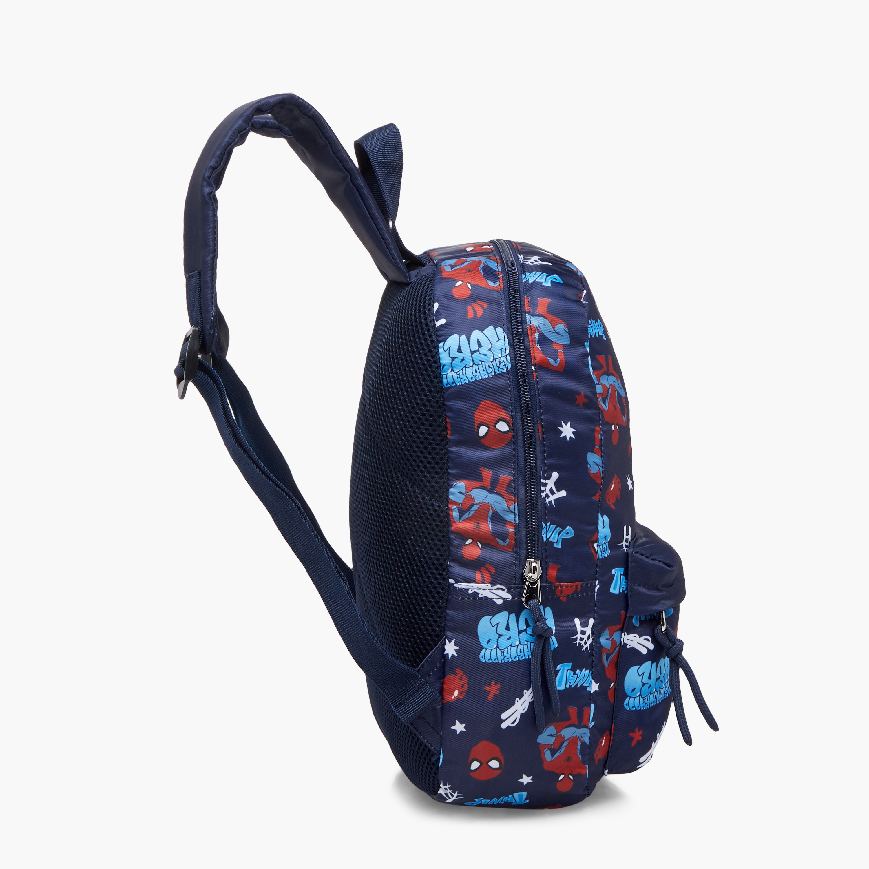 Spider Man Print School Backpack with Adjustable Shoulder Straps and Zip Closure - 33x25x10 cm-school-bagsandbackpacks-backpacks-image-4