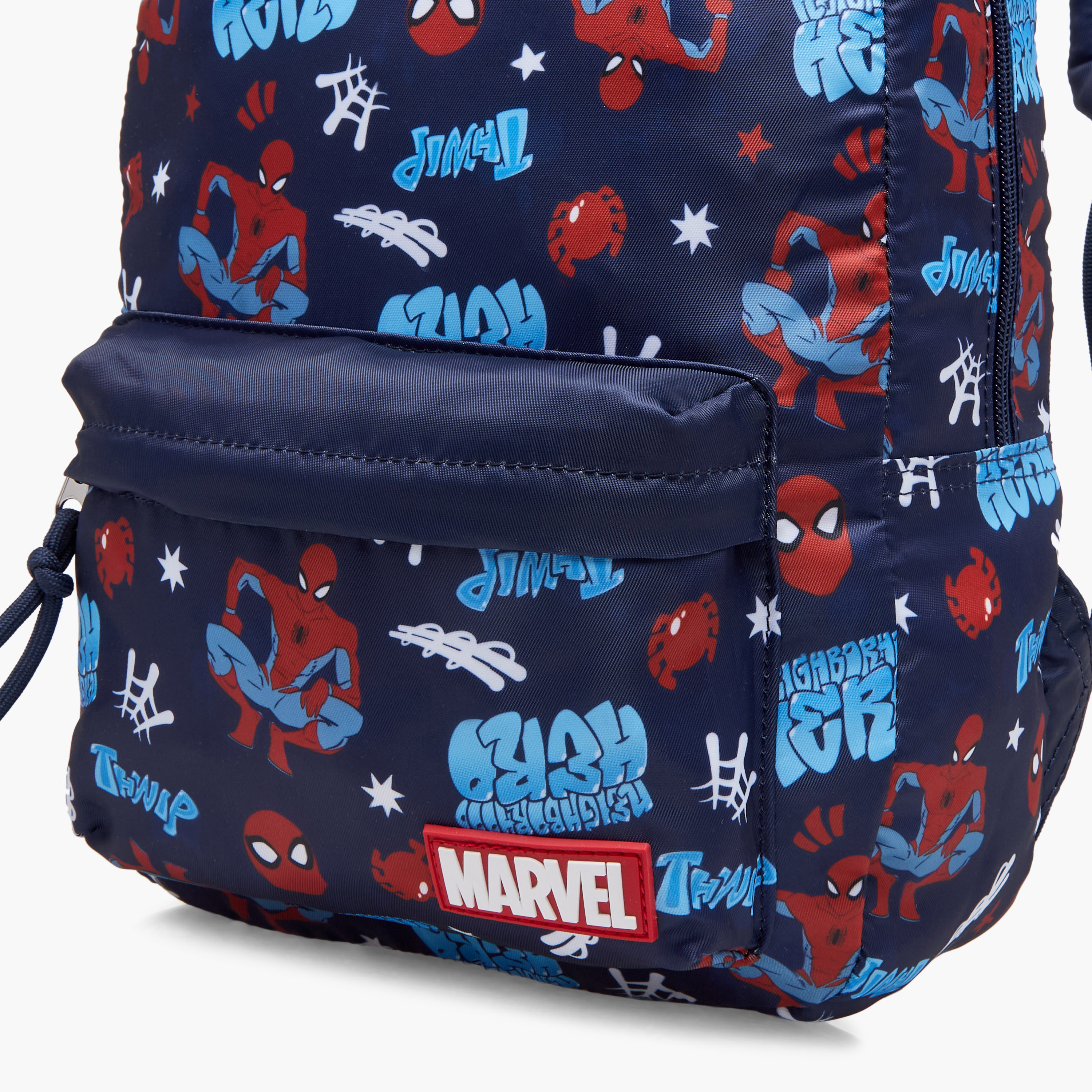 Spider Man Print School Backpack with Adjustable Shoulder Straps and Zip Closure - 33x25x10 cm-school-bagsandbackpacks-backpacks-image-6