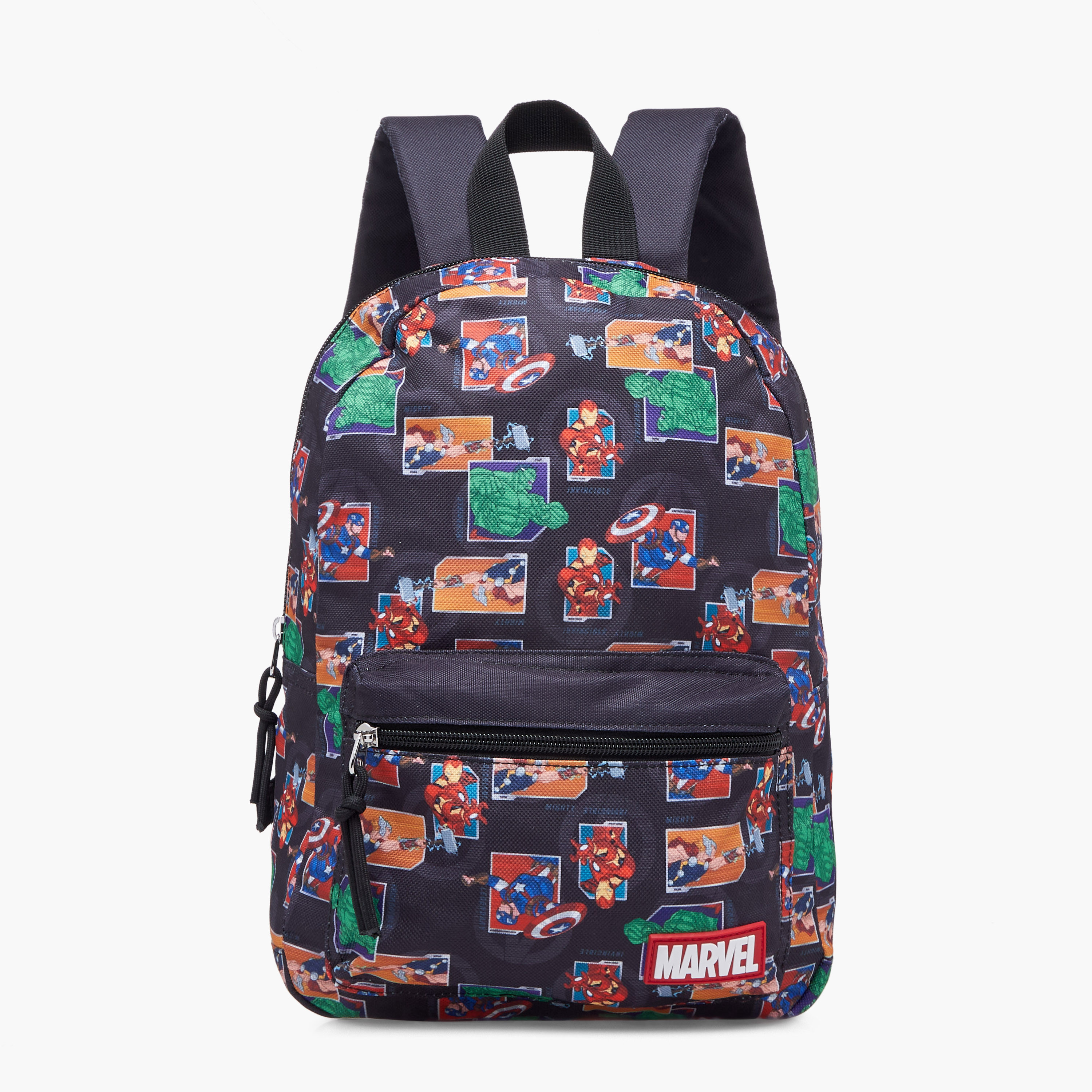 Avengers Print School Backpack with Adjustable Shoulder Straps and Zip Closure - 33x25x10 cm-school-bagsandbackpacks-backpacks-image-1