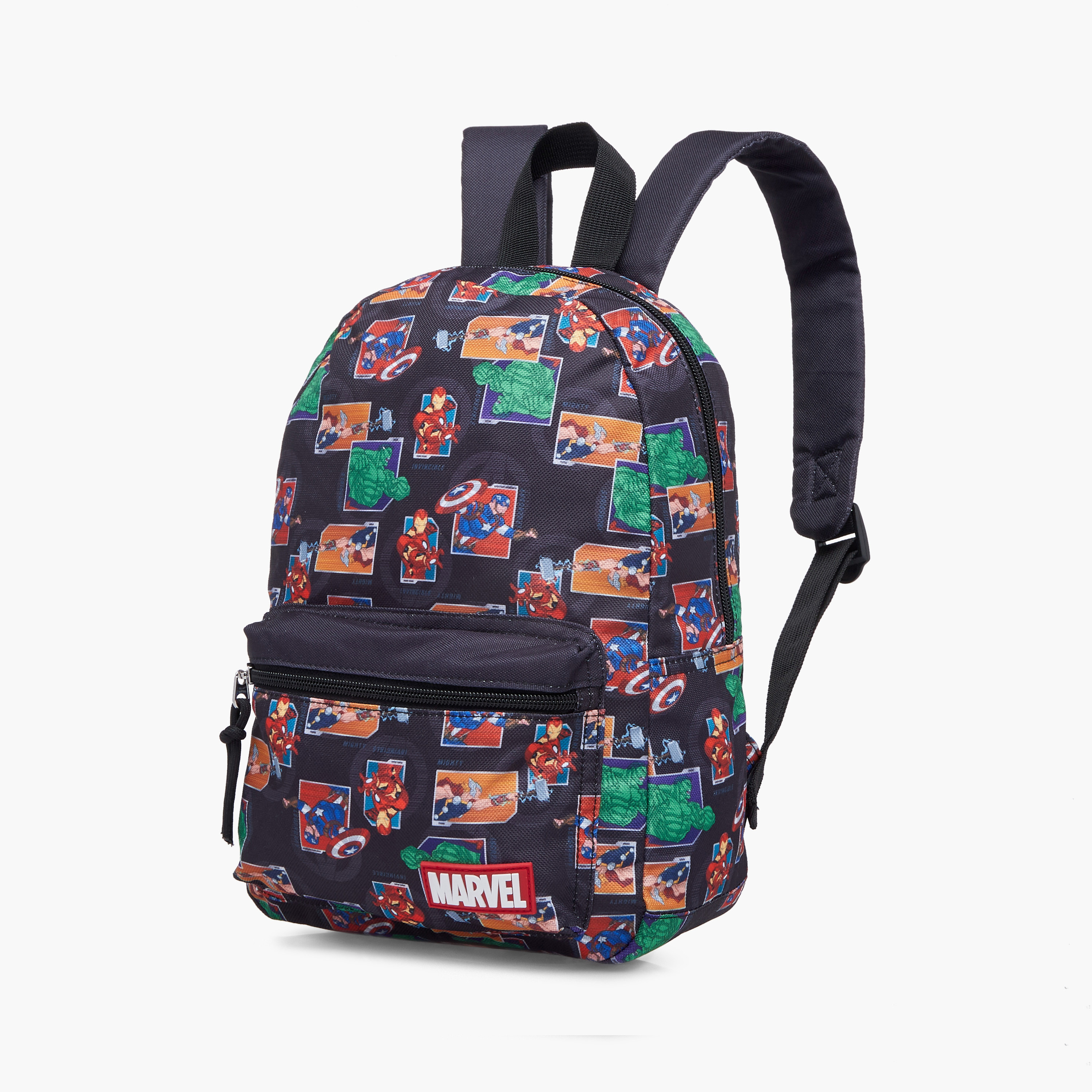 Avengers Print School Backpack with Adjustable Shoulder Straps and Zip Closure - 33x25x10 cm-school-bagsandbackpacks-backpacks-image-2