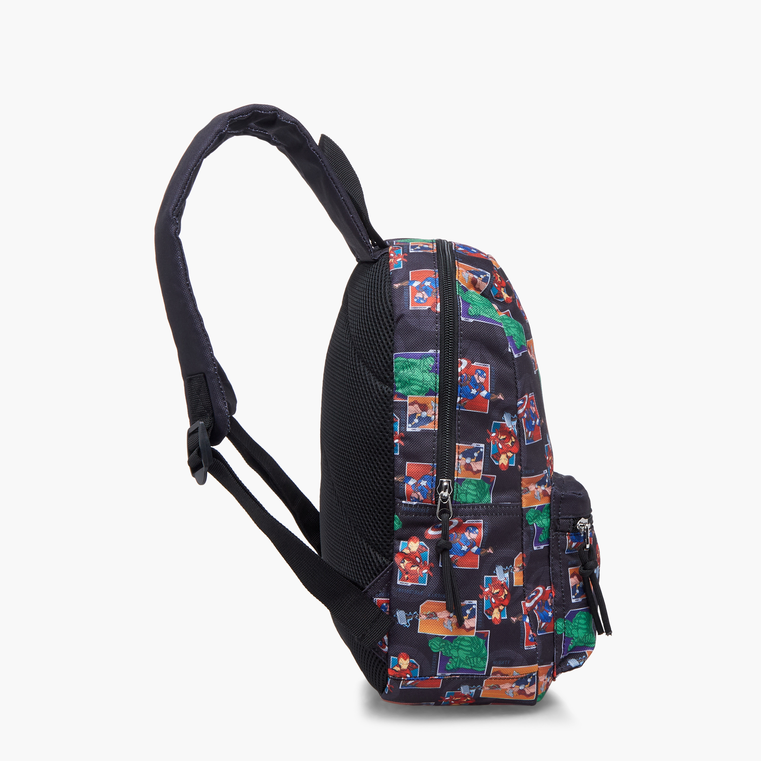 Avengers Print School Backpack with Adjustable Shoulder Straps and Zip Closure - 33x25x10 cm-school-bagsandbackpacks-backpacks-image-4