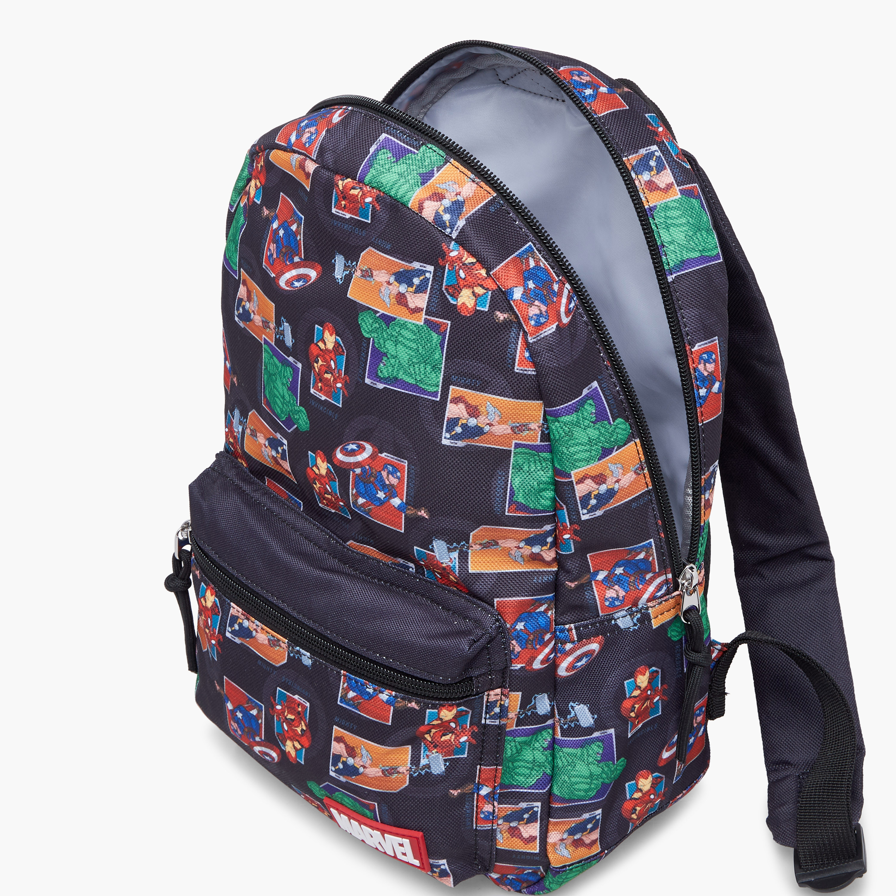 Avengers Print School Backpack with Adjustable Shoulder Straps and Zip Closure - 33x25x10 cm-school-bagsandbackpacks-backpacks-image-7