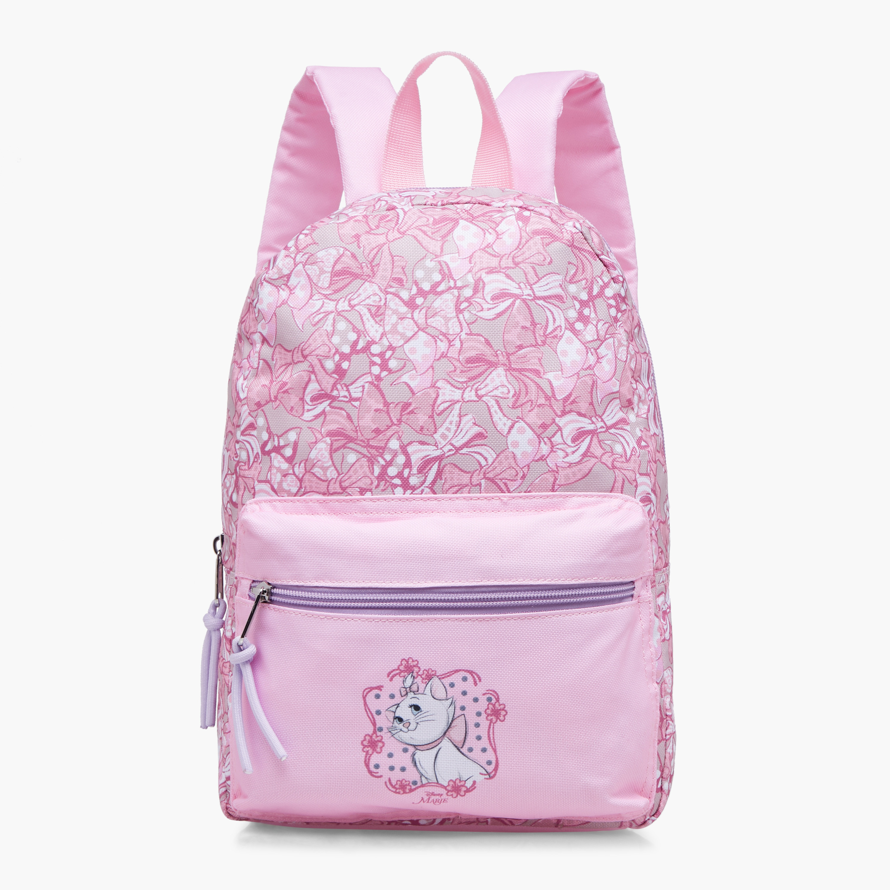 Marie Print School Backpack with Adjustable Shoulder Straps and Zip Closure - 31x24x10 cm-school-bagsandbackpacks-backpacks-image-1