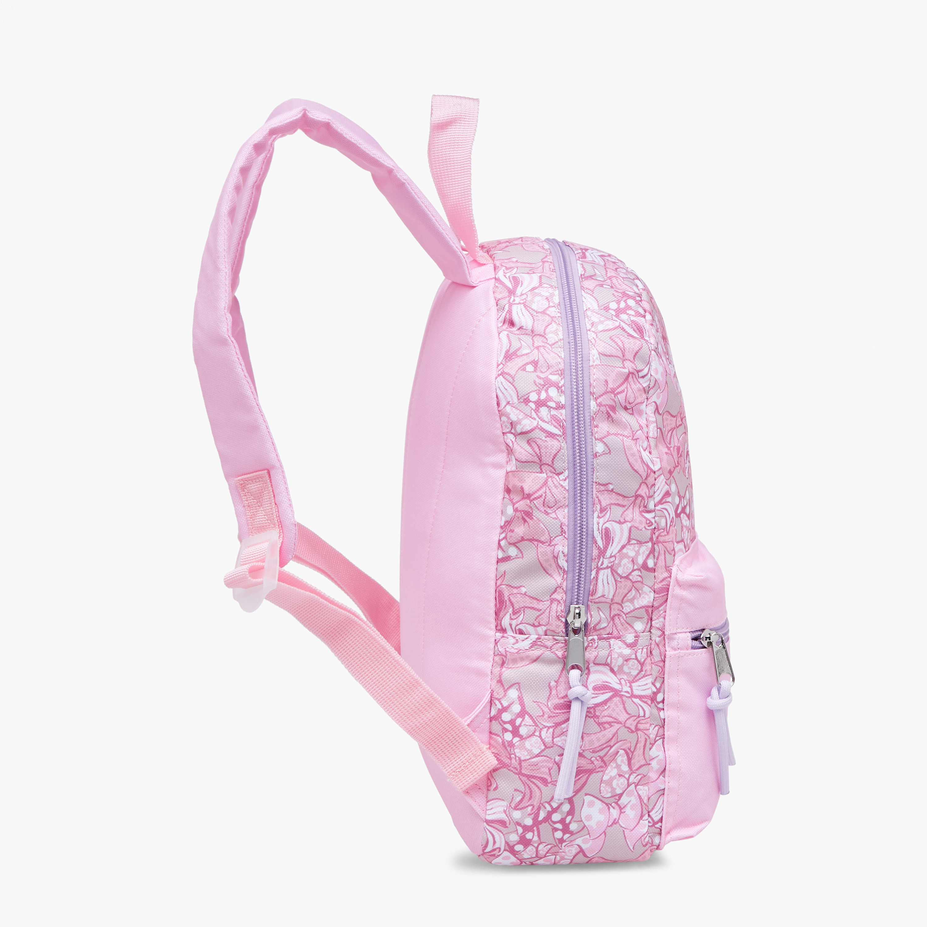 Marie Print School Backpack with Adjustable Shoulder Straps and Zip Closure - 31x24x10 cm-school-bagsandbackpacks-backpacks-image-4