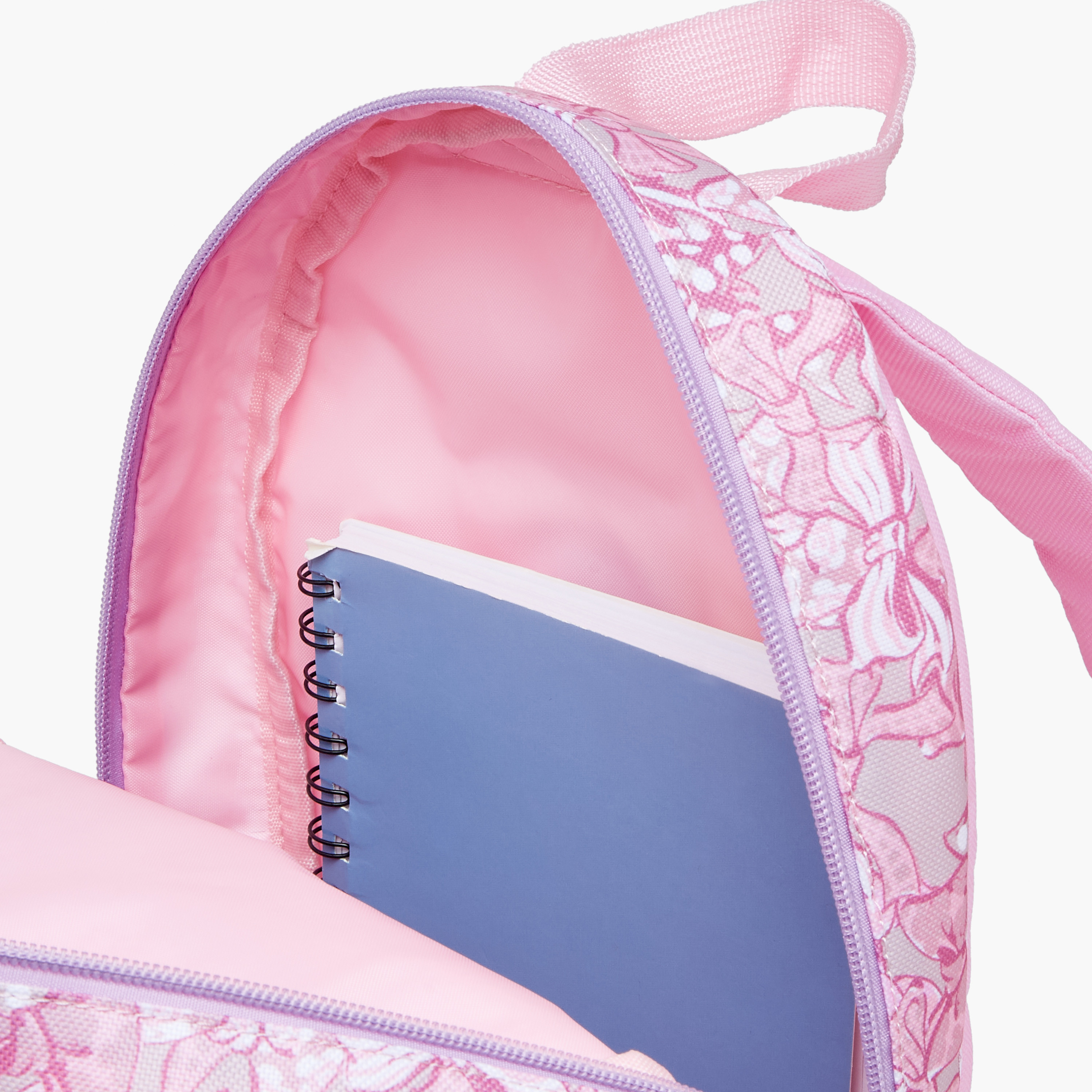 Marie Print School Backpack with Adjustable Shoulder Straps and Zip Closure - 31x24x10 cm-school-bagsandbackpacks-backpacks-image-8