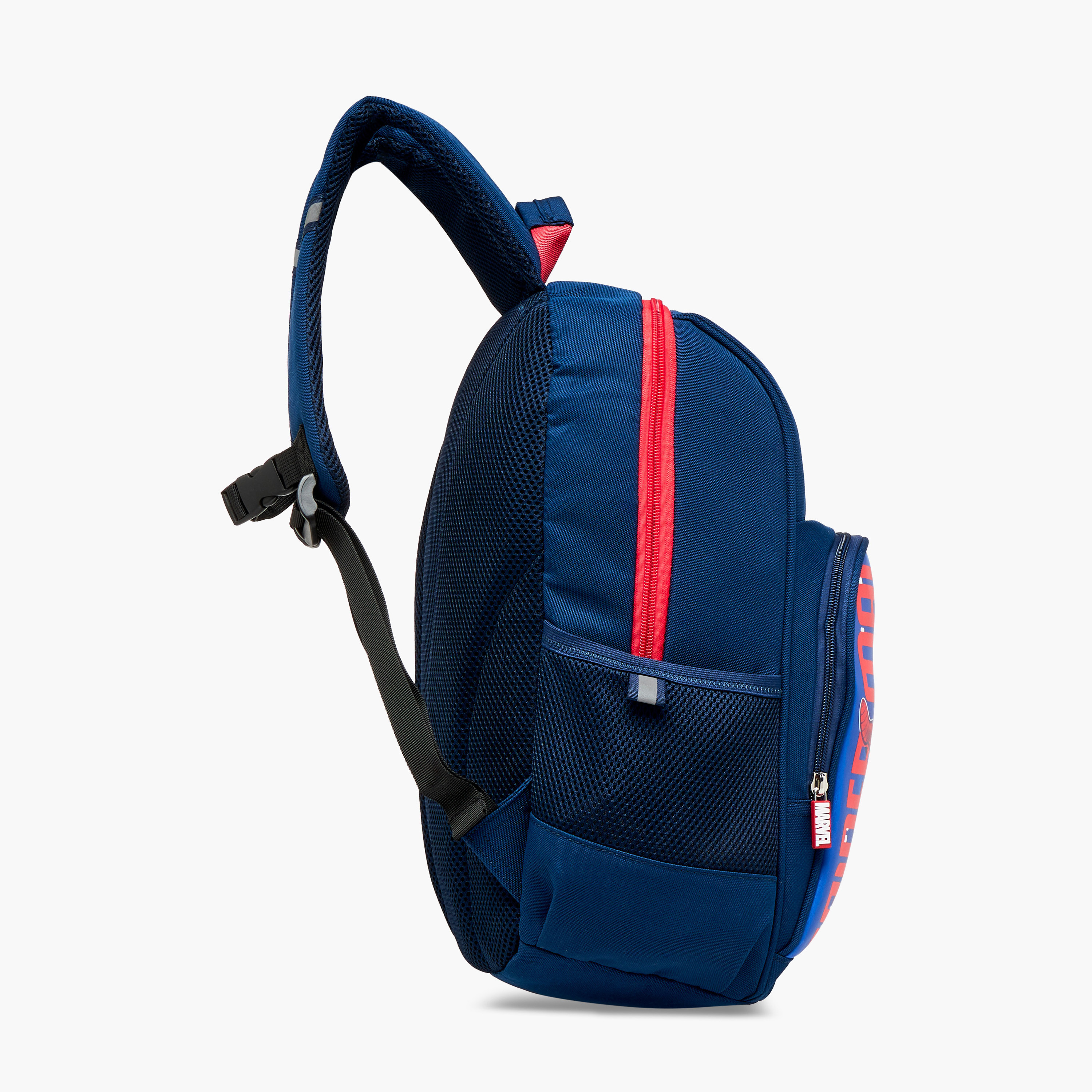 Spider-Man Print School Backpack with Adjustable Shoulder Straps and Zip Closure - 13x31x41 cm-school-bagsandbackpacks-backpacks-image-3