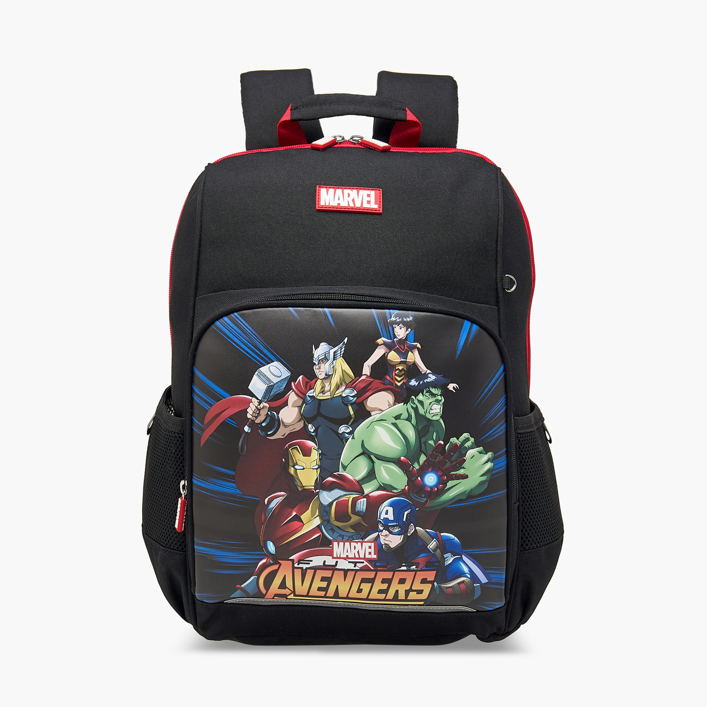Avengers Print School Backpack with Adjustable Straps and Zip Closure - 13x31x41 cm-school-bagsandbackpacks-backpacks-image-1