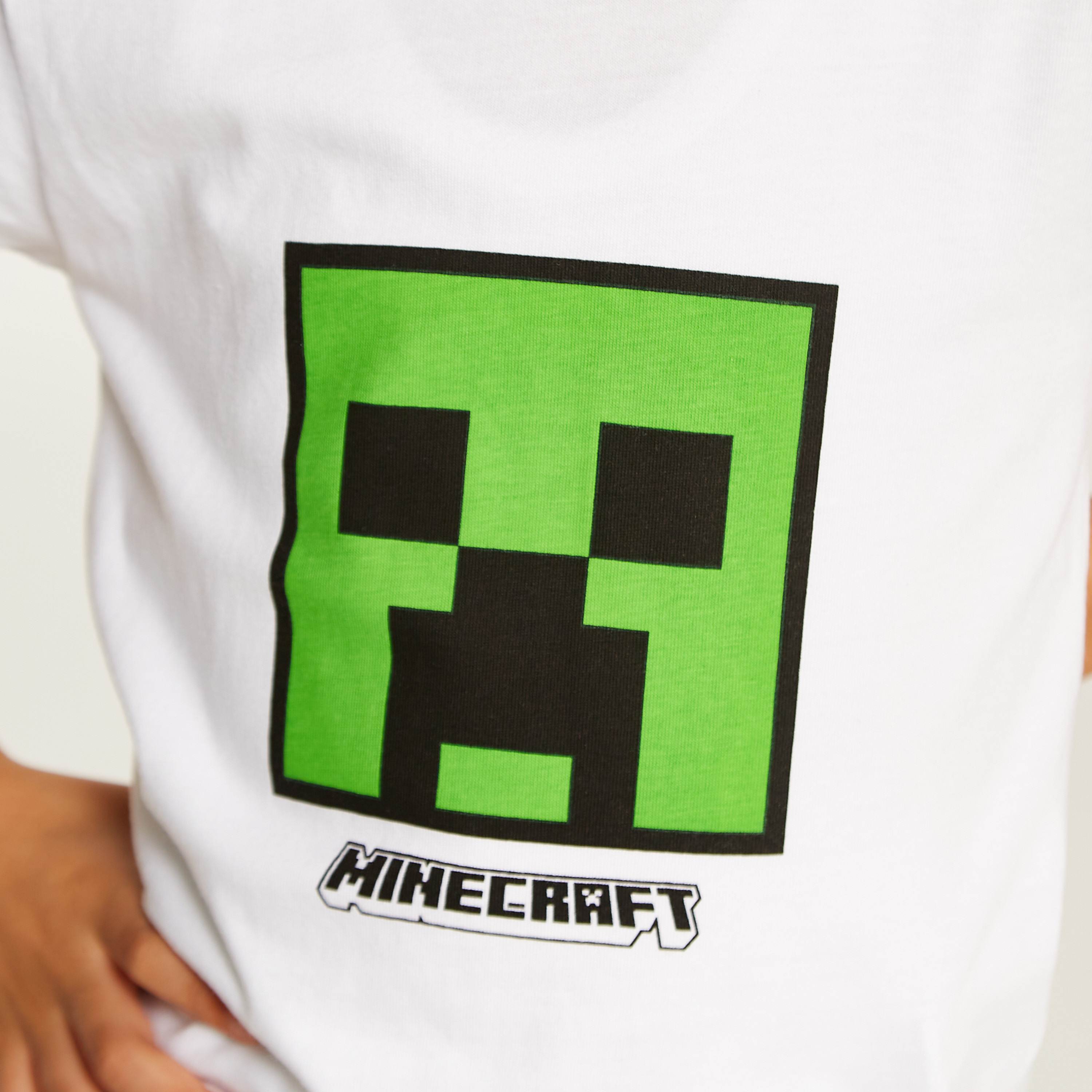 Juniors Minecraft Print T-shirt with Crew Neck and Short Sleeves-boys-clothing-tshirtsandpolos-image-3
