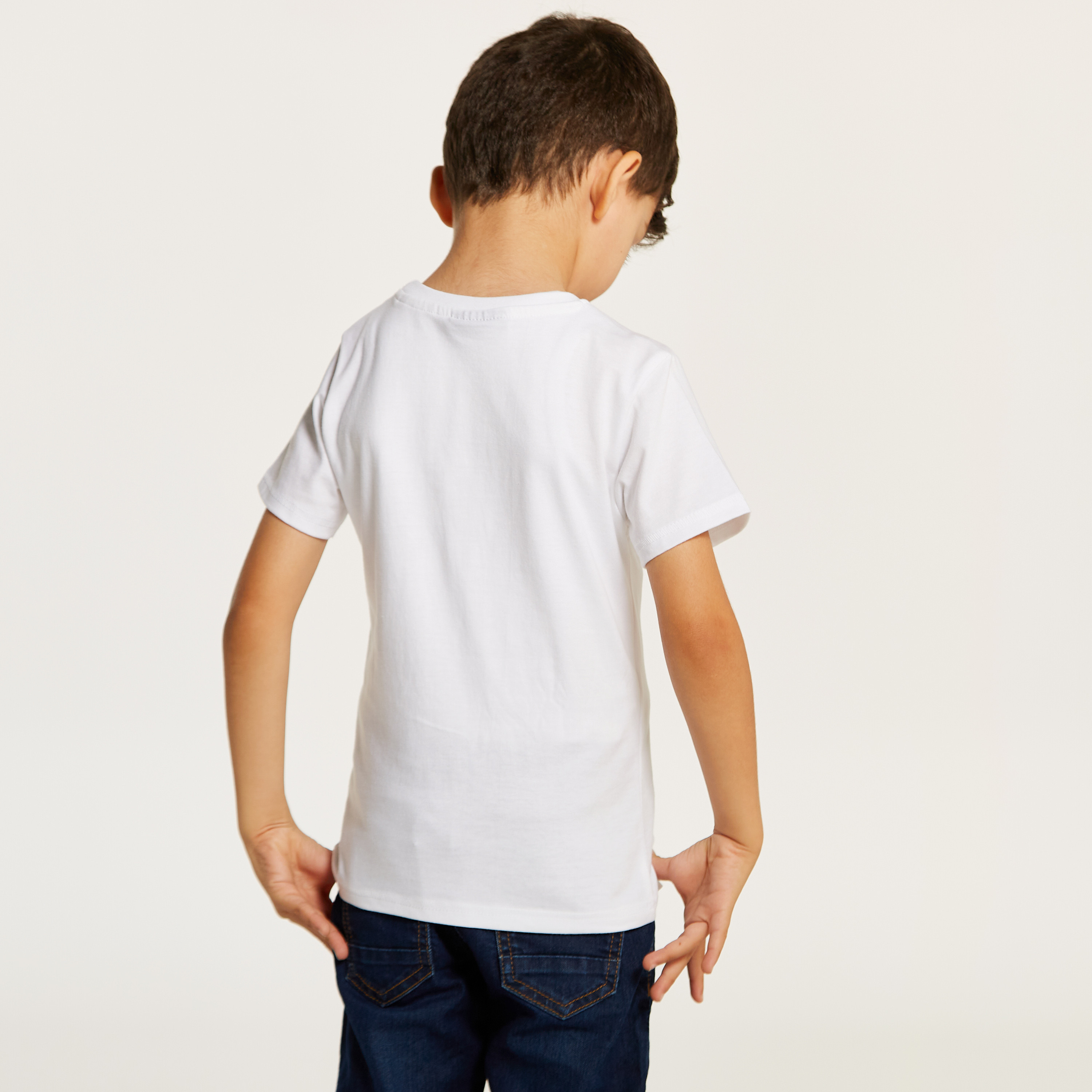 Juniors Minecraft Print T-shirt with Crew Neck and Short Sleeves-boys-clothing-tshirtsandpolos-image-4