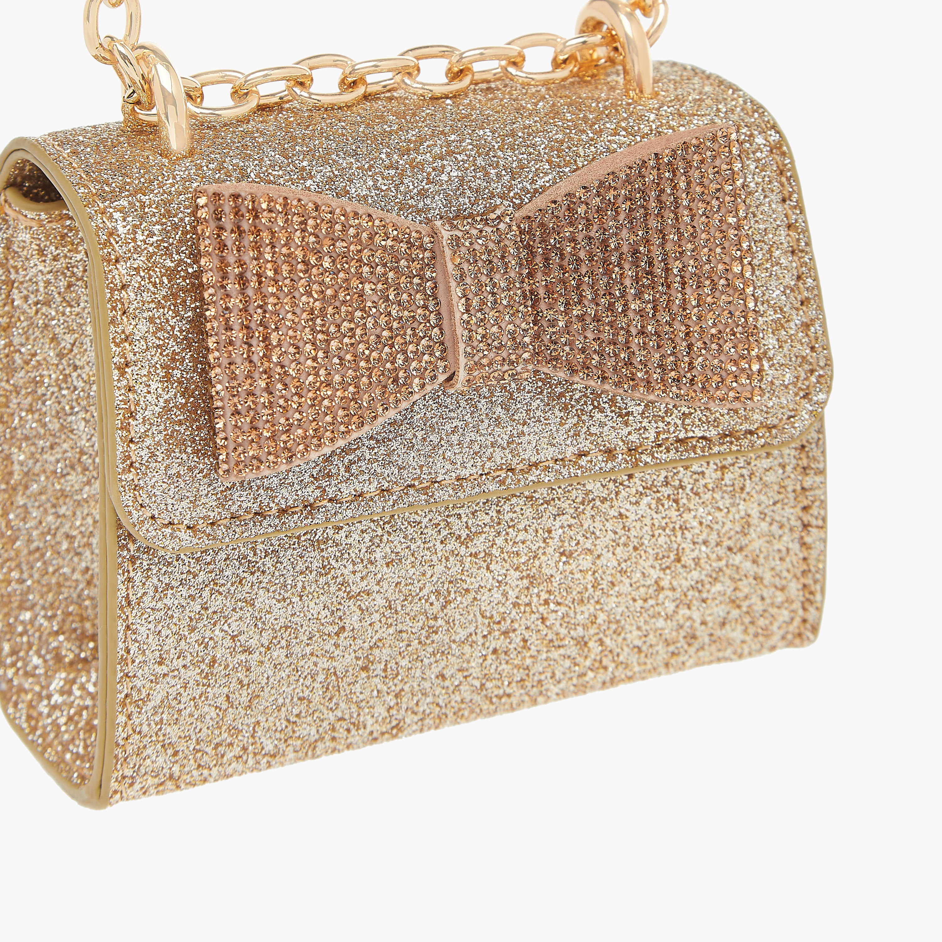 Flora Bella Bow Accent Crossbody Bag with Chain Strap and Flap Closure-girls-accessories-bags-image-4