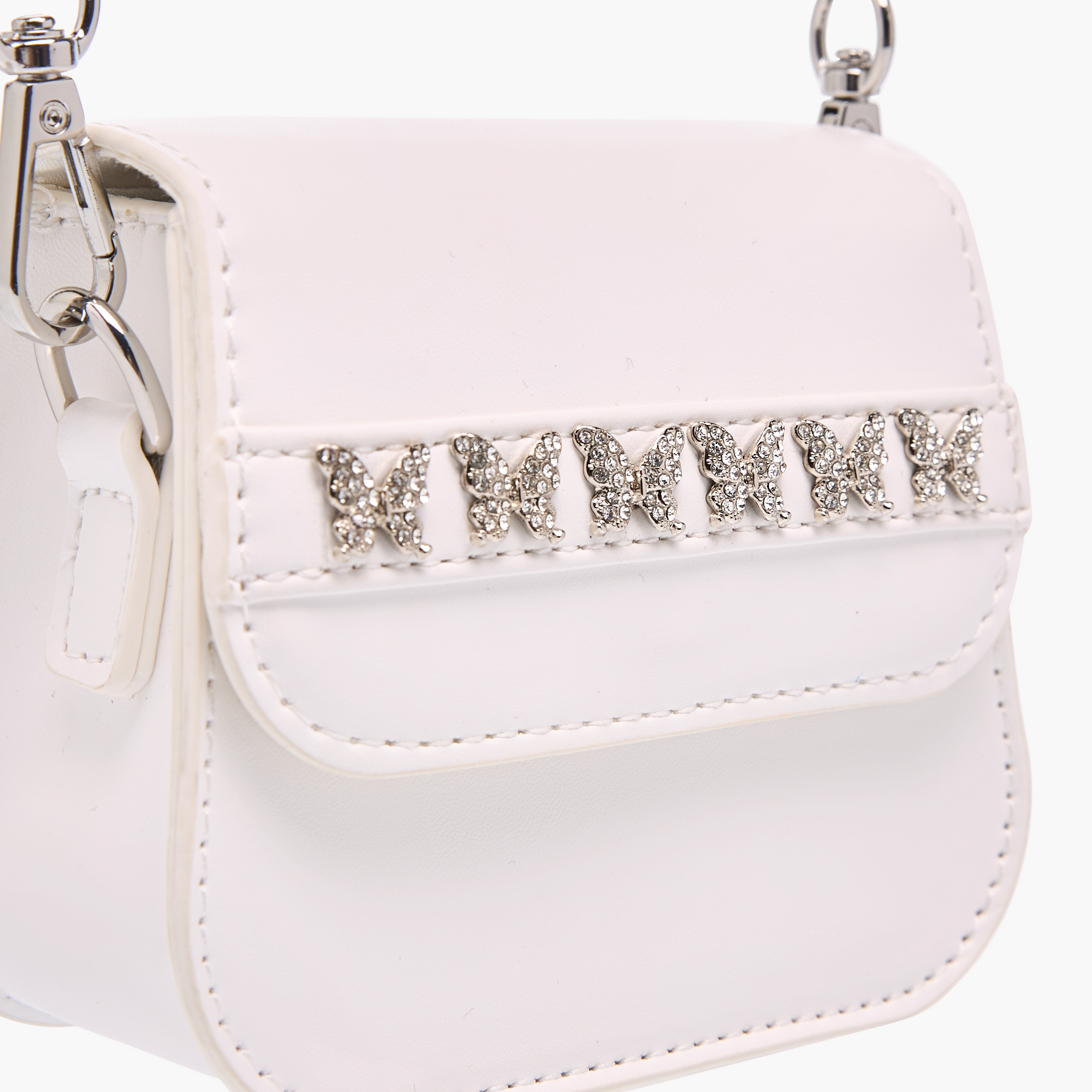 Flora Bella Butterfly Accent Crossbody Bag with Detachable Chain Strap and Flap Closure-girls-accessories-bags-image-4
