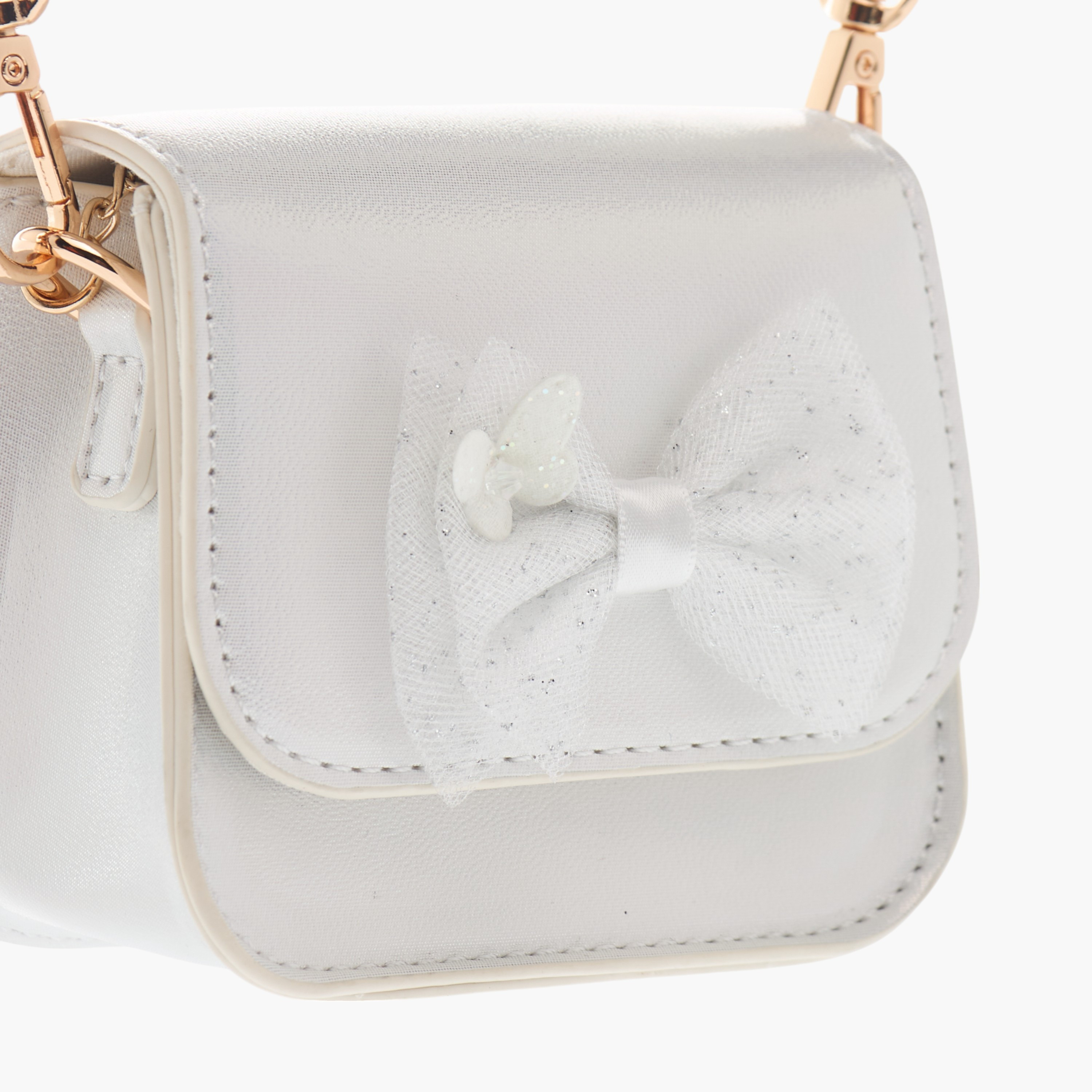 Flora Bella Bow Embellished Crossbody Bag with Chain Strap and Button Closure-girls-accessories-bags-image-4