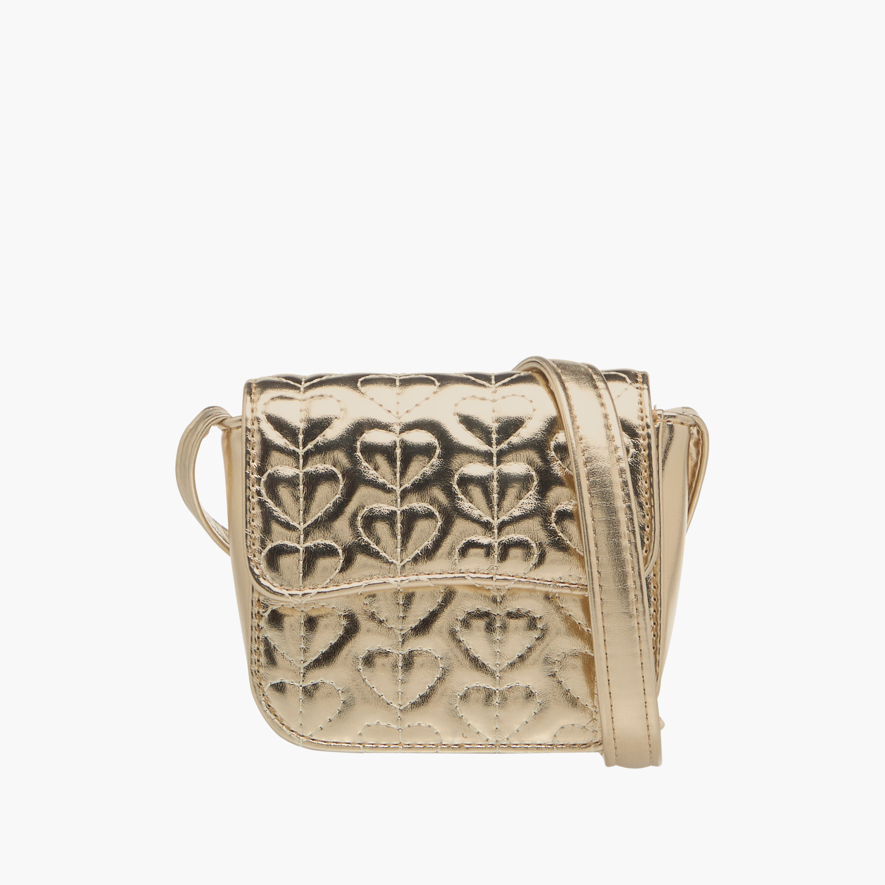 Flora Bella Heart Embroidered Crossbody Bag with Strap Handle and Flap Closure-girls-accessories-bags-image-1