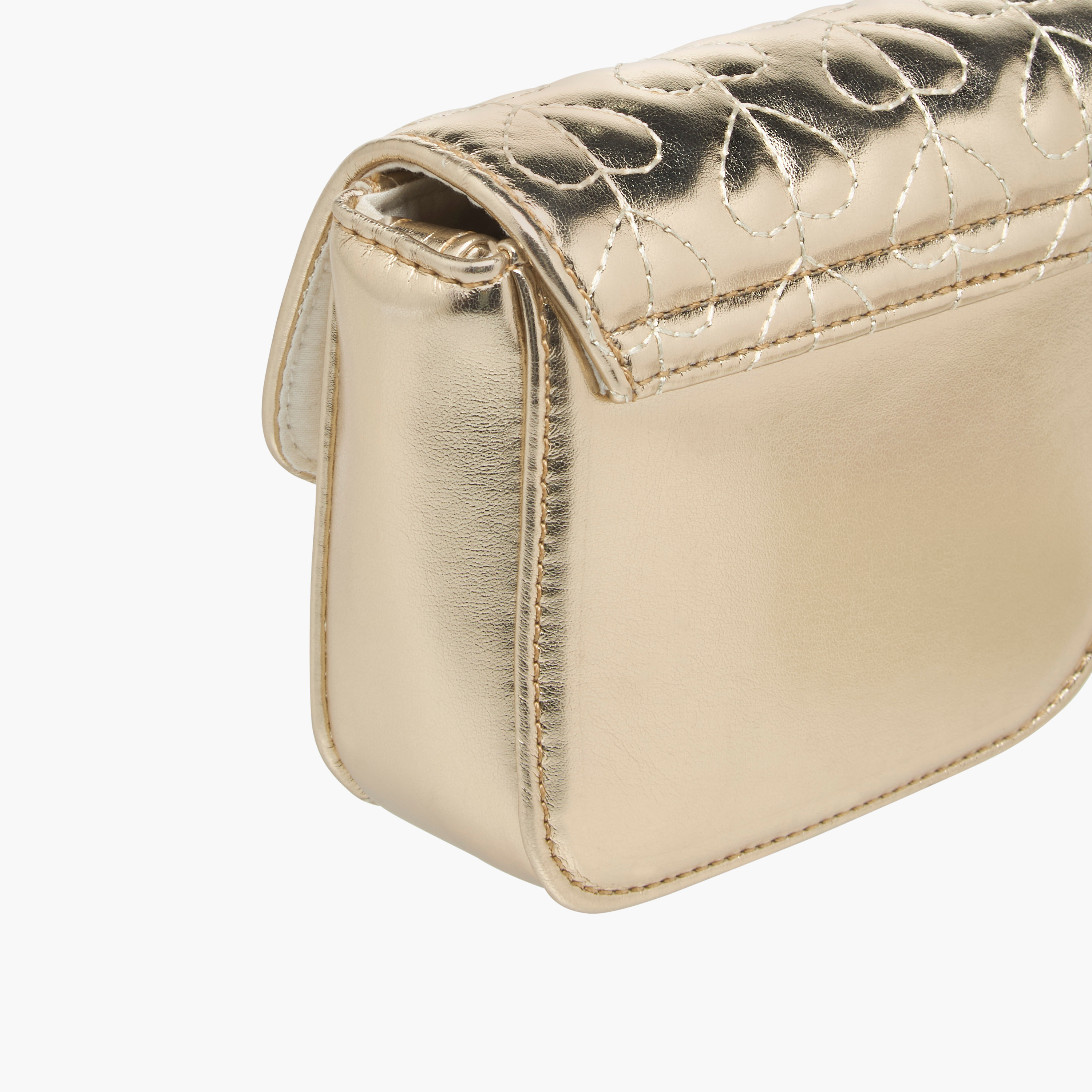 Flora Bella Heart Embroidered Crossbody Bag with Strap Handle and Flap Closure-girls-accessories-bags-image-5