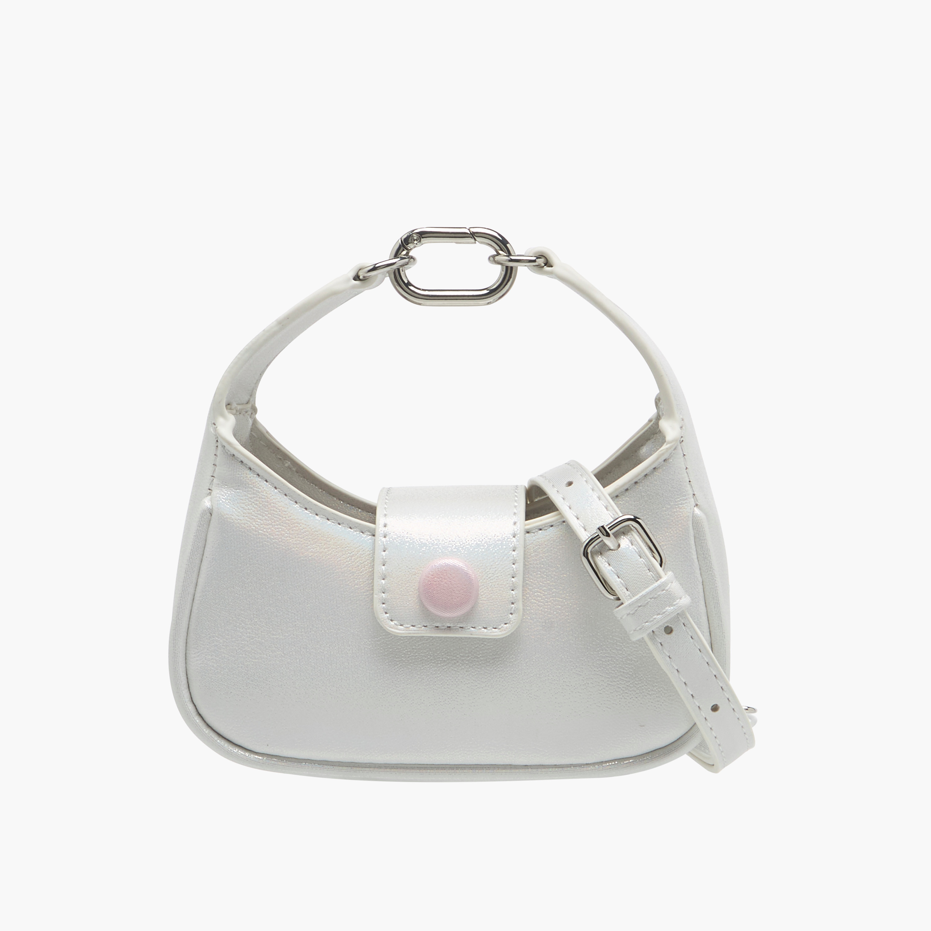 Flora Bella Solid Crossbody Bag with Detachable Strap and Flap Closure-girls-accessories-bags-image-1