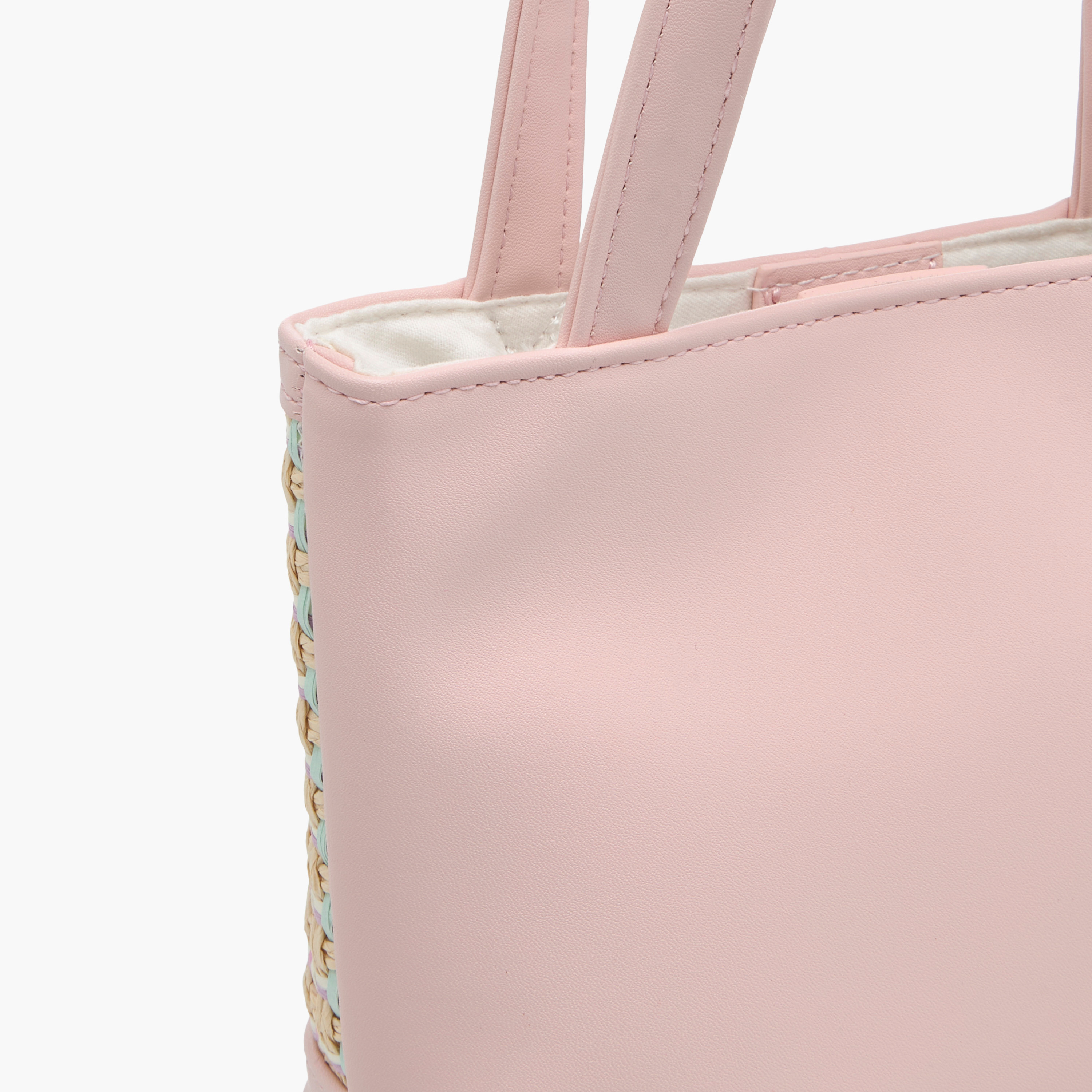 Flora Bella Textured Tote Bag with Double Handle and Snap Button Closure-girls-accessories-bags-image-5