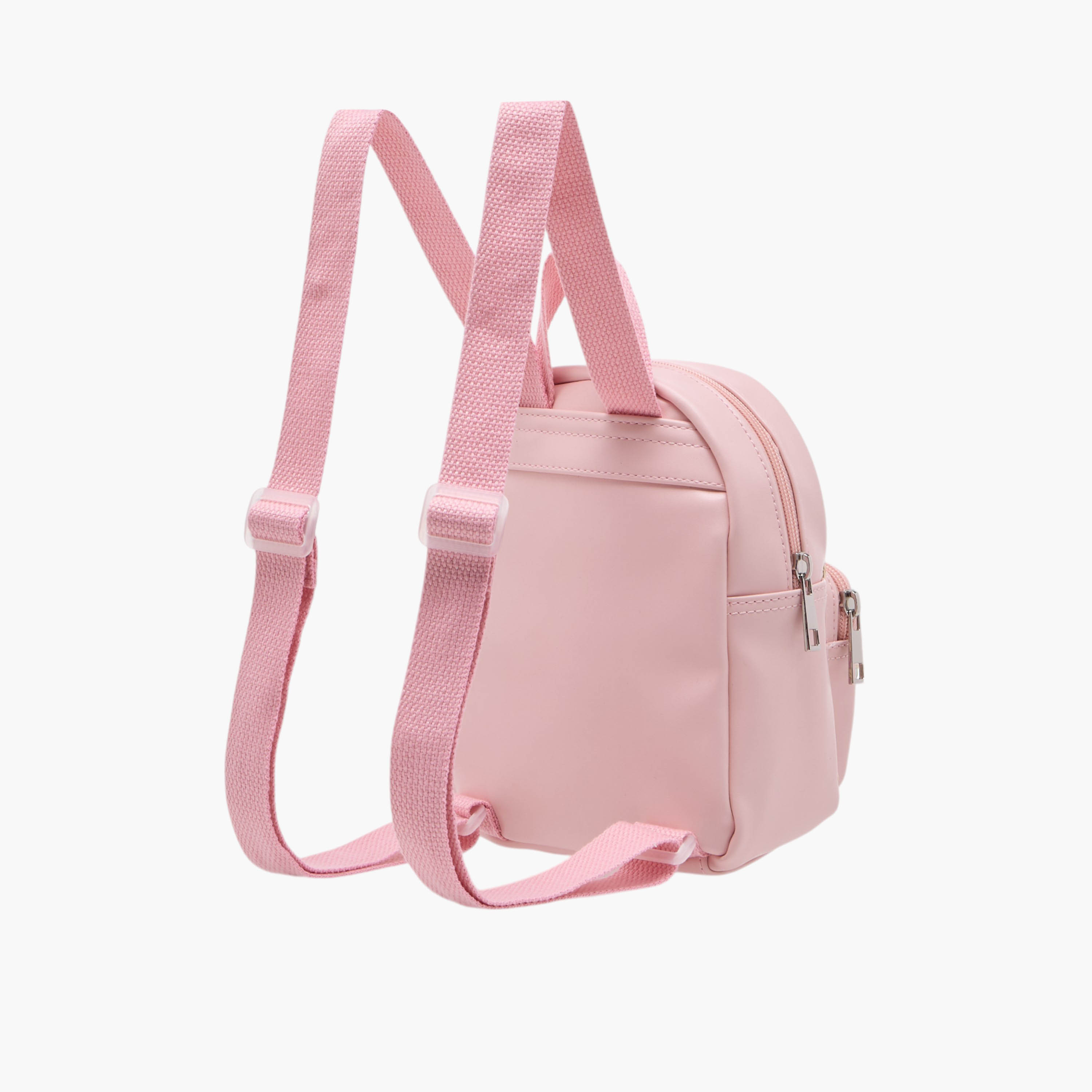 Flora Bella Textured Backpack with Adjustable Straps and Zip Closure - 8x17x21 cm-school-bagsandbackpacks-backpacks-image-3