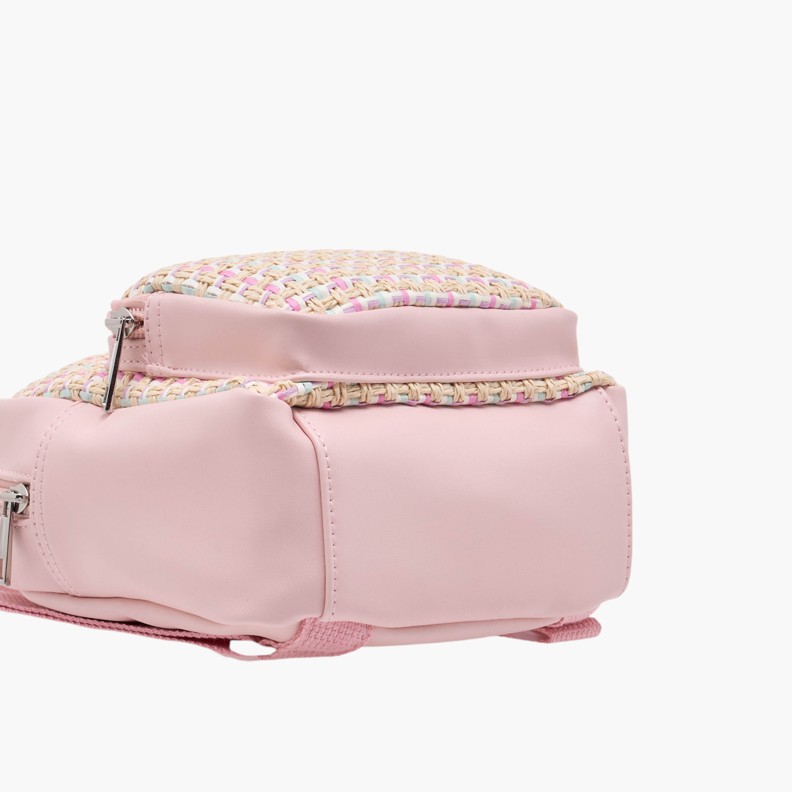 Flora Bella Textured Backpack with Adjustable Straps and Zip Closure - 8x17x21 cm-school-bagsandbackpacks-backpacks-image-6