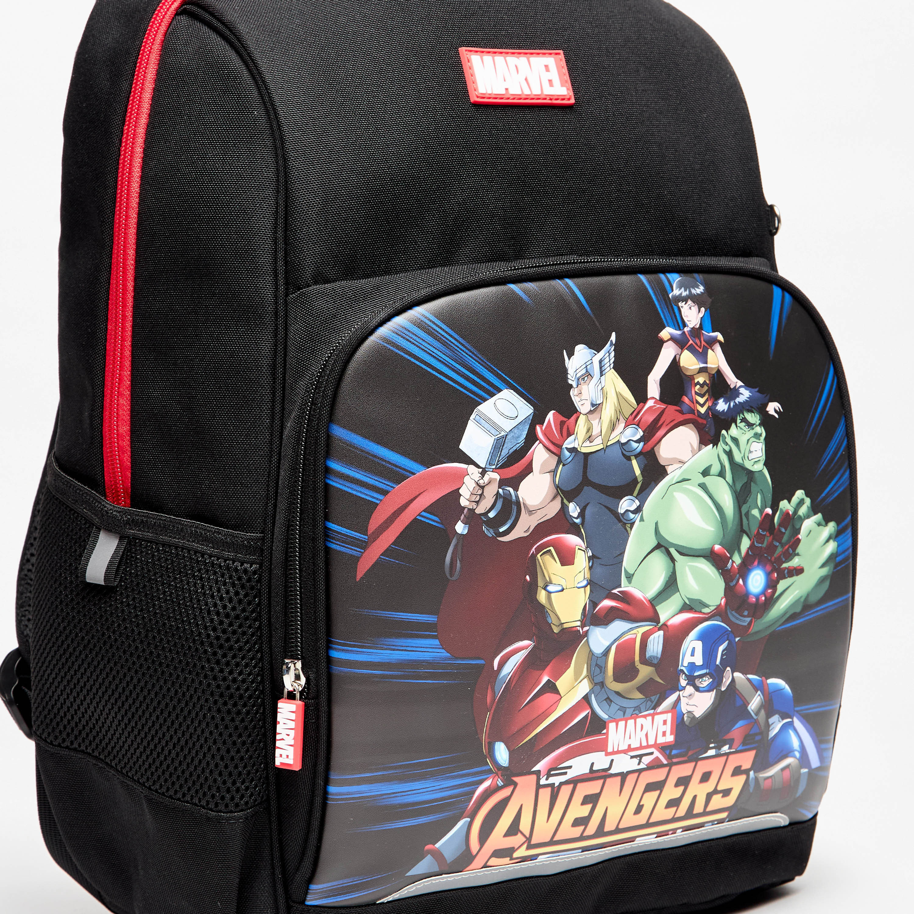Avengers Print Backpack with Adjustable Straps and Zip Closure - 41x31x13 cm-school-bagsandbackpacks-backpacks-image-3
