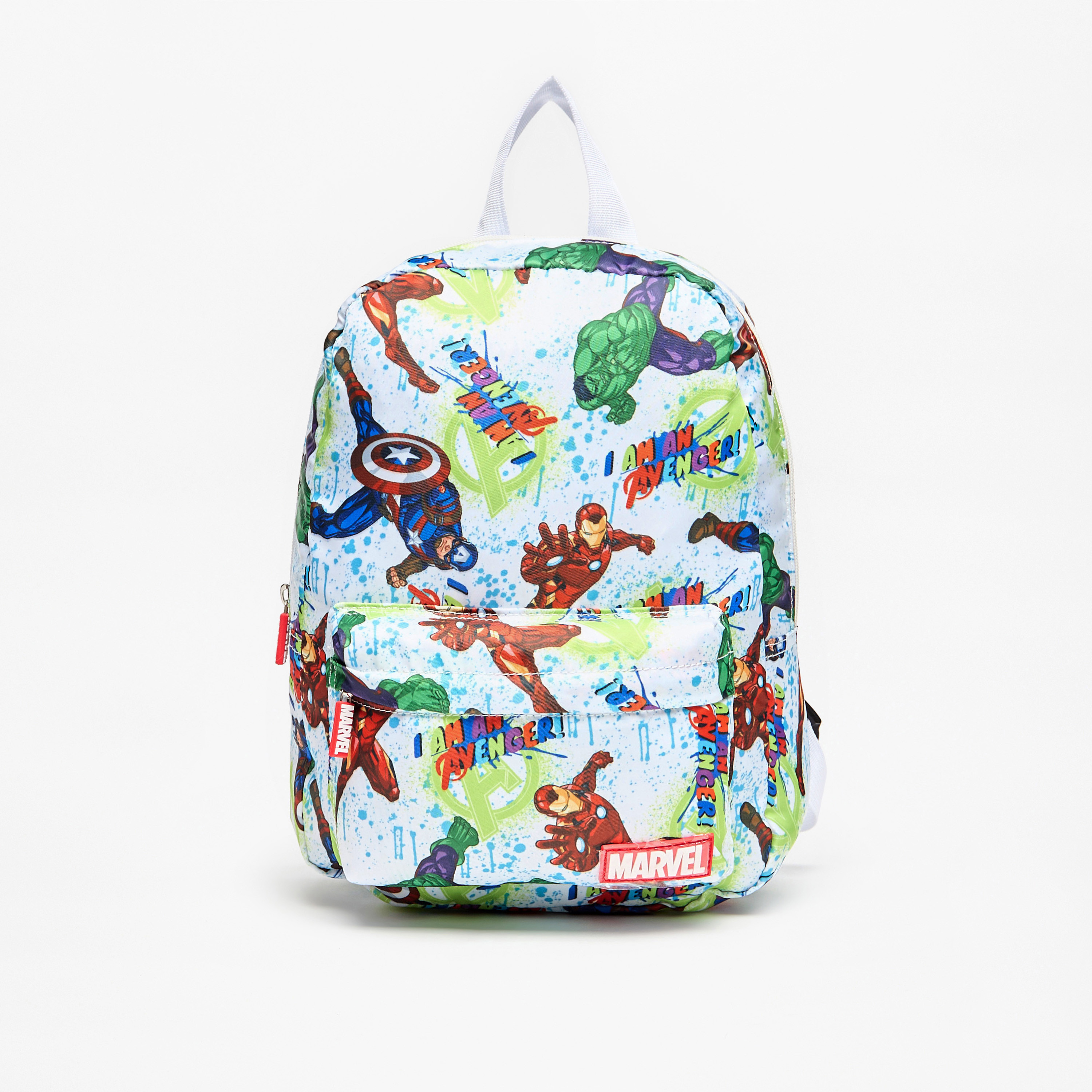 شنطة ظهر بحمالات قابلة للتعديل وسحاب إغلاق وطبعات أفينجرز -  31x24x10 سم-school-bagsandbackpacks-backpacks-image-1