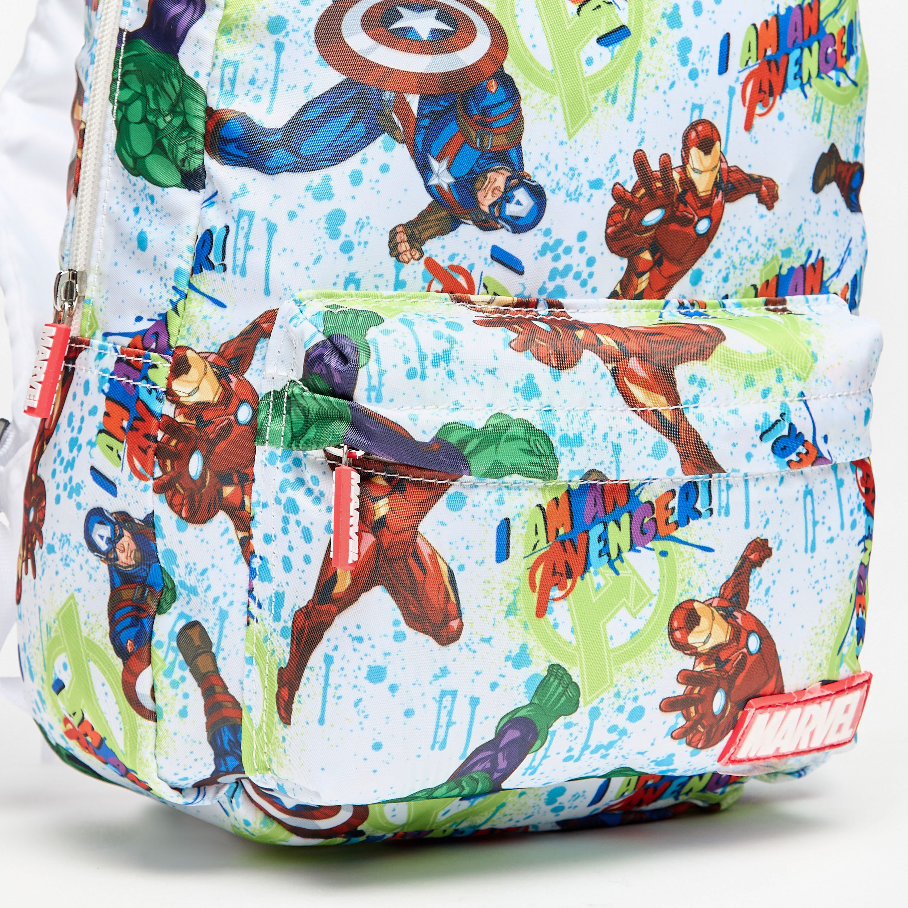 شنطة ظهر بحمالات قابلة للتعديل وسحاب إغلاق وطبعات أفينجرز -  31x24x10 سم-school-bagsandbackpacks-backpacks-image-3
