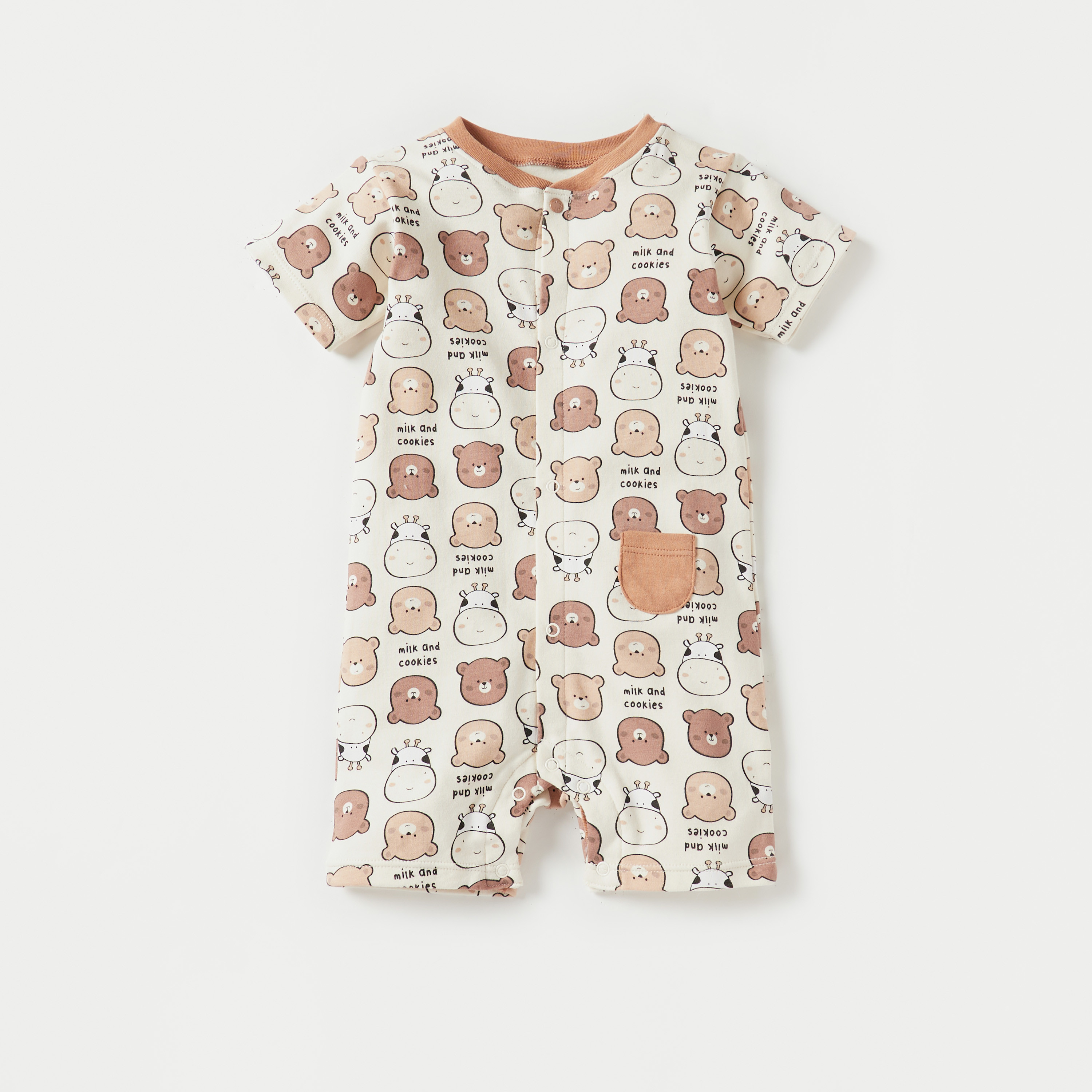 Juniors All-Over Print Romper with Short Sleeves-baby-boys-clothing-rompers-image-1