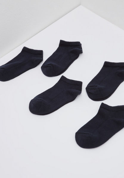 Textured Ankle Length Socks - Set of 5